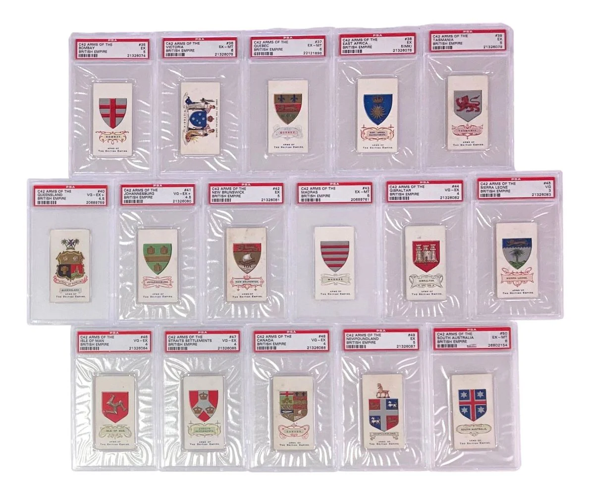 1900 C42 Imperial Tobacco Co Arms Of The British Empire PSA Graded Complete Set - Image 3