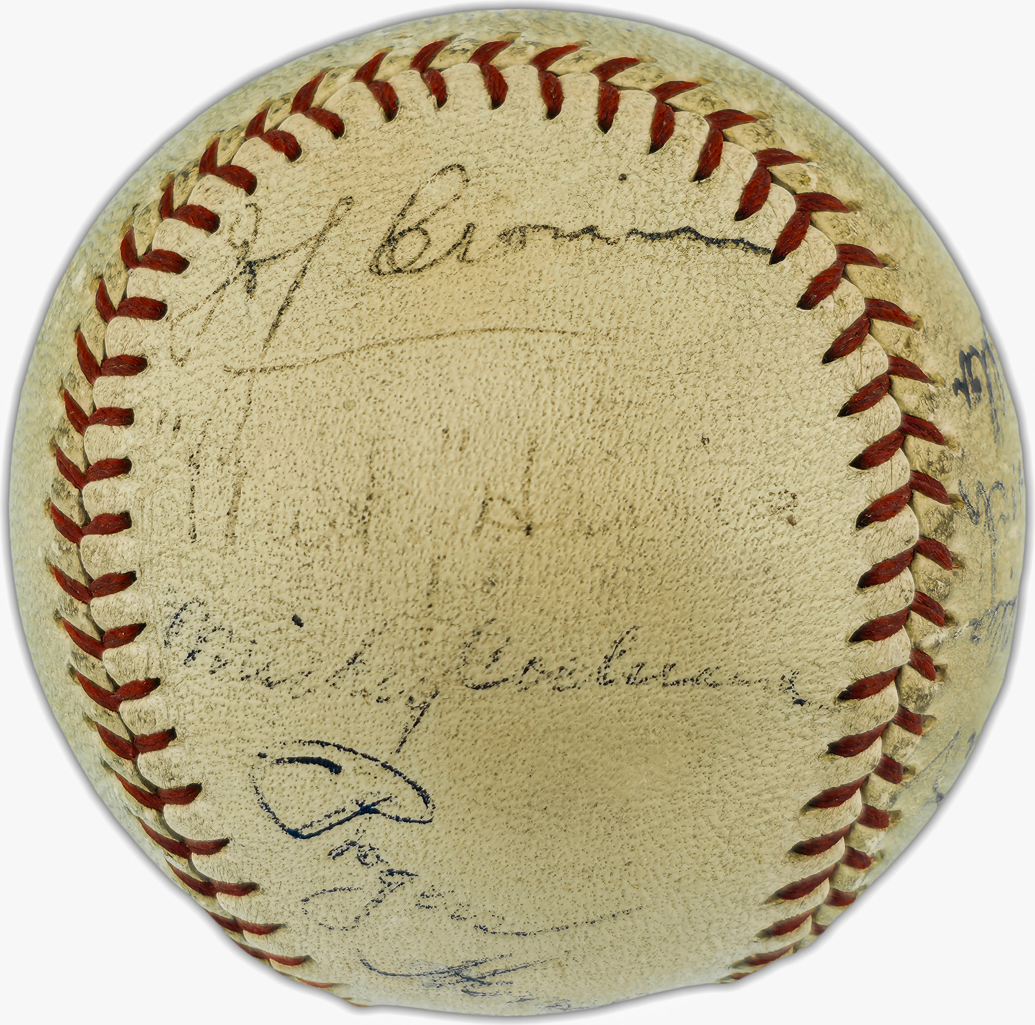 1930's Greats Autographed Official AL Baseball With 14 Signatures Including Babe Ruth, Lou Gehrig & Jimmie Foxx PSA/DNA #AP04956 - Image 5