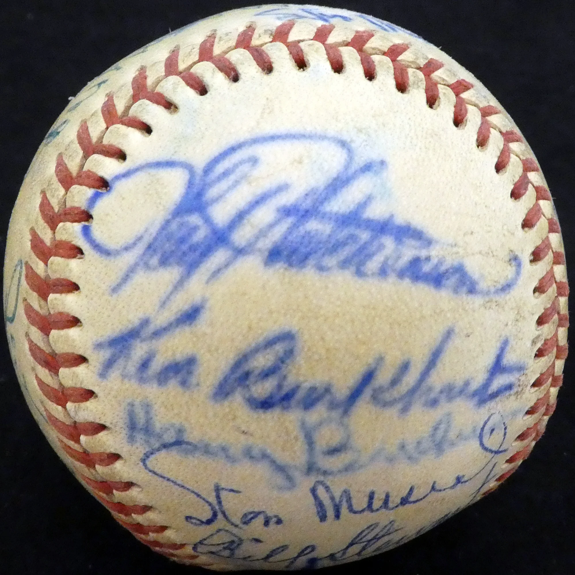 1950 Spring Training Autographed Official NL Baseball With 24 Total Signatures Including Stan Musial & Enos Slaughter Beckett BAS #A52657 - Image 2