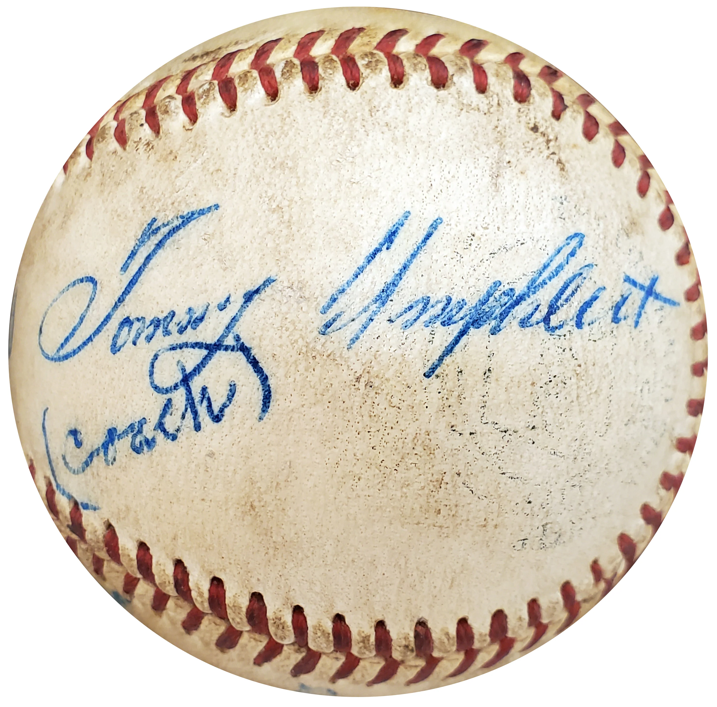 1955 Washington Senators Autographed Official NL Baseball With 4 Total Signatures Including Joe Haynes Beckett BAS #A59241 - Image 2