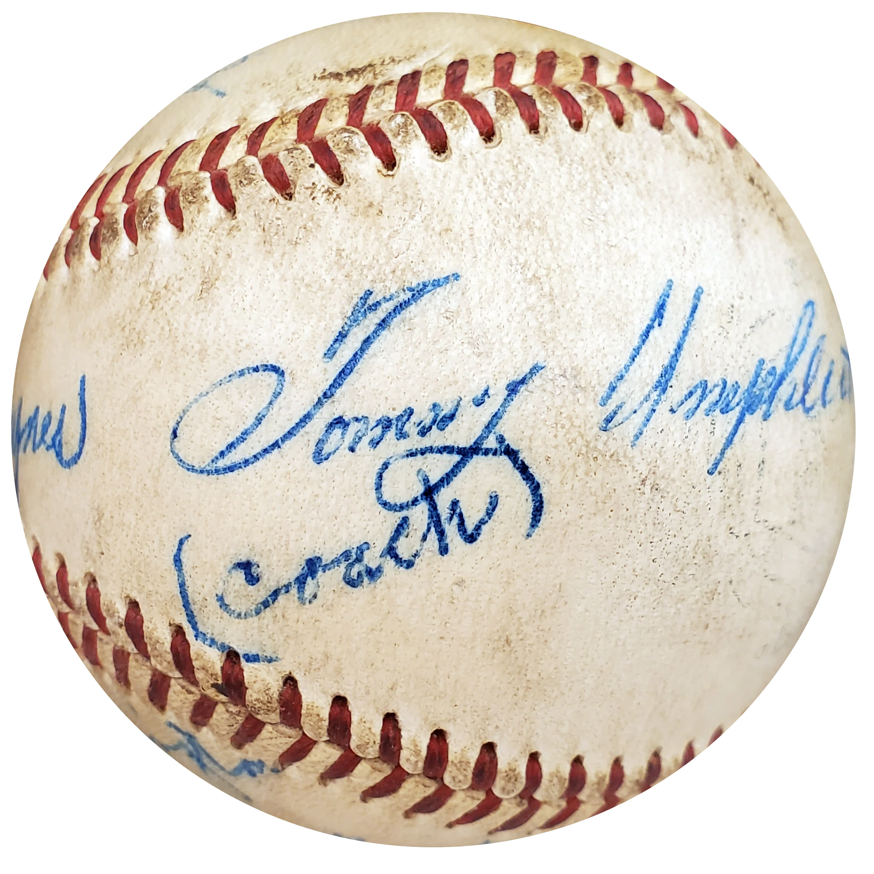 1955 Washington Senators Autographed Official NL Baseball With 4 Total Signatures Including Joe Haynes Beckett BAS #A59241 - Image 3