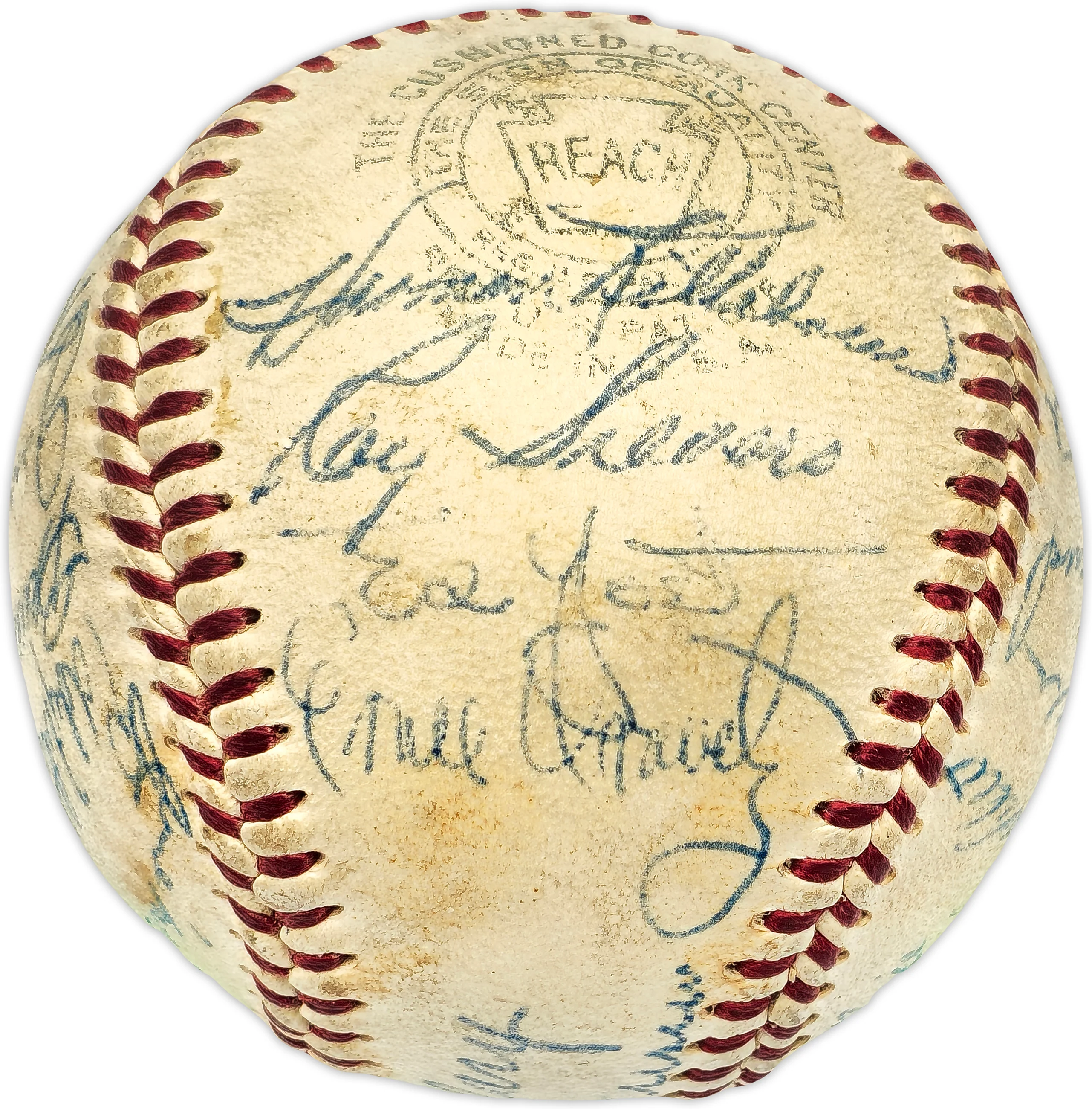 1955 Washington Senators Team Signed Autographed Official Harridge AL Baseball With 27 Signatures Including Harmon Killebrew (Rookie) Beckett BAS #AD43530 - Image 2