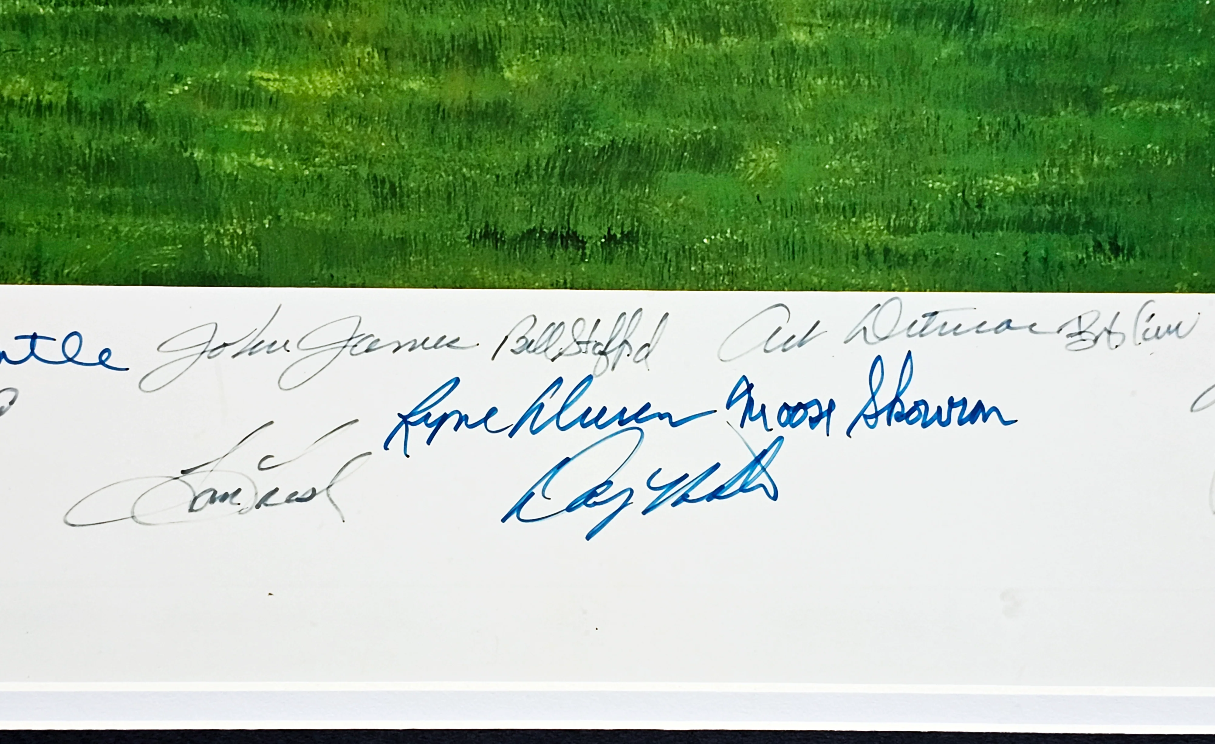 1961 New York Yankees Autographed Framed 24x36 Lithograph Photo With 34 Signatures Including Mickey Mantle & Yogi Berra #535/1000 PSA/DNA #AI03402 - Image 4