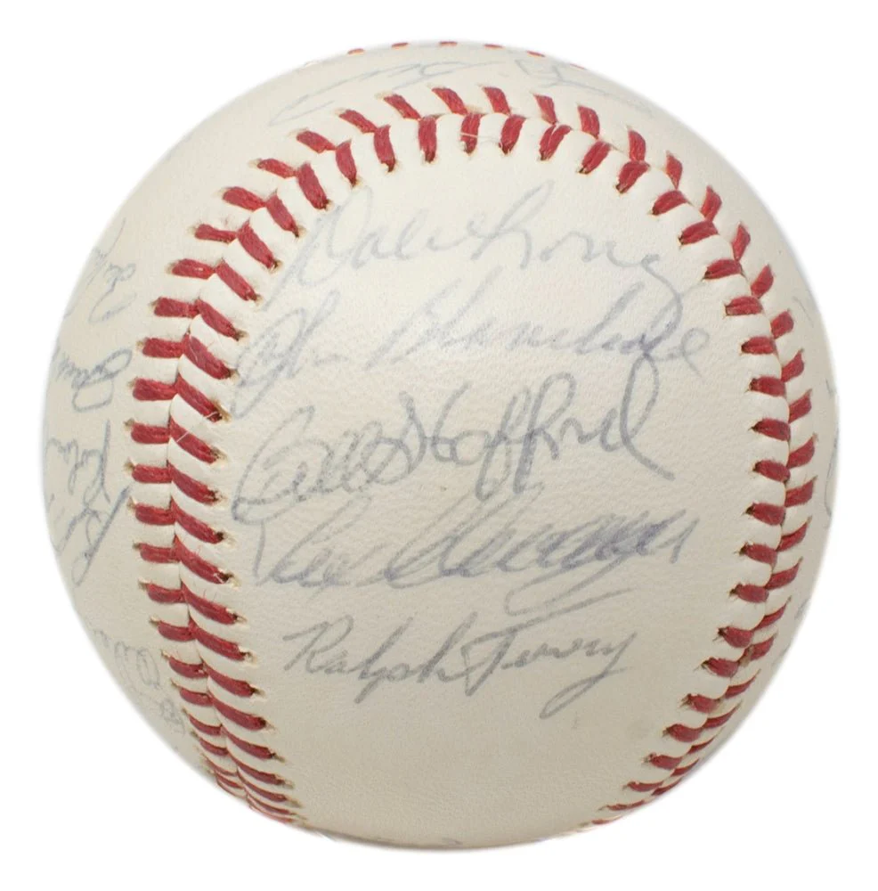 1962 New York Yankees Team Signed Baseball Yogi Berra + 22 Others BAS LOA - Image 4
