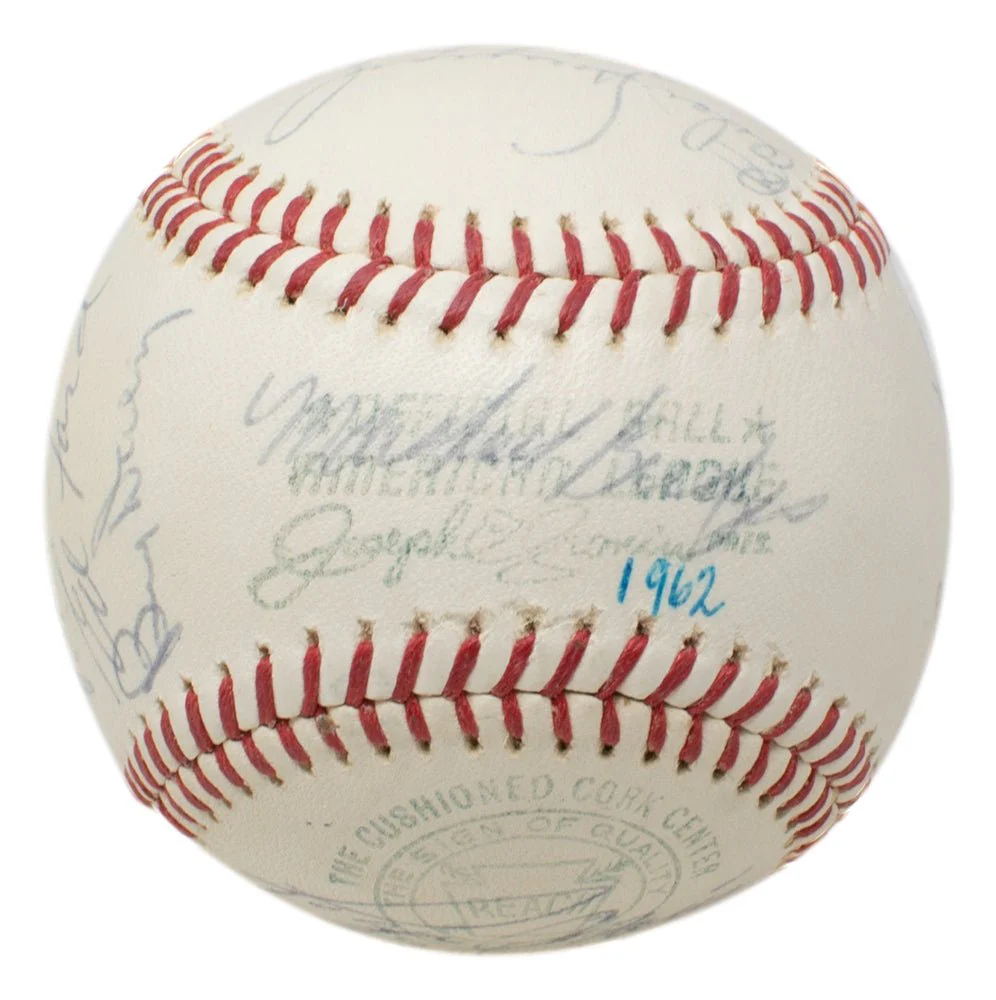 1962 New York Yankees Team Signed Baseball Yogi Berra + 22 Others BAS LOA - Image 6
