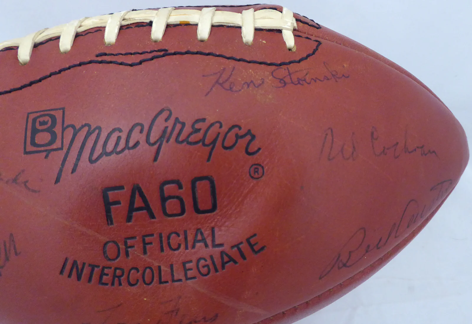 1963 Green Bay Packers Autographed Football With 48 Signatures Including Vince Lombardi & Bart Starr Beckett BAS #A52079 - Image 3