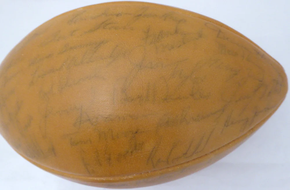 1963 Green Bay Packers Team Autographed Official Wilson Football With 45 Signatures Including Vince Lombardi & Bart Starr PSA/DNA #AB03597 - Image 3