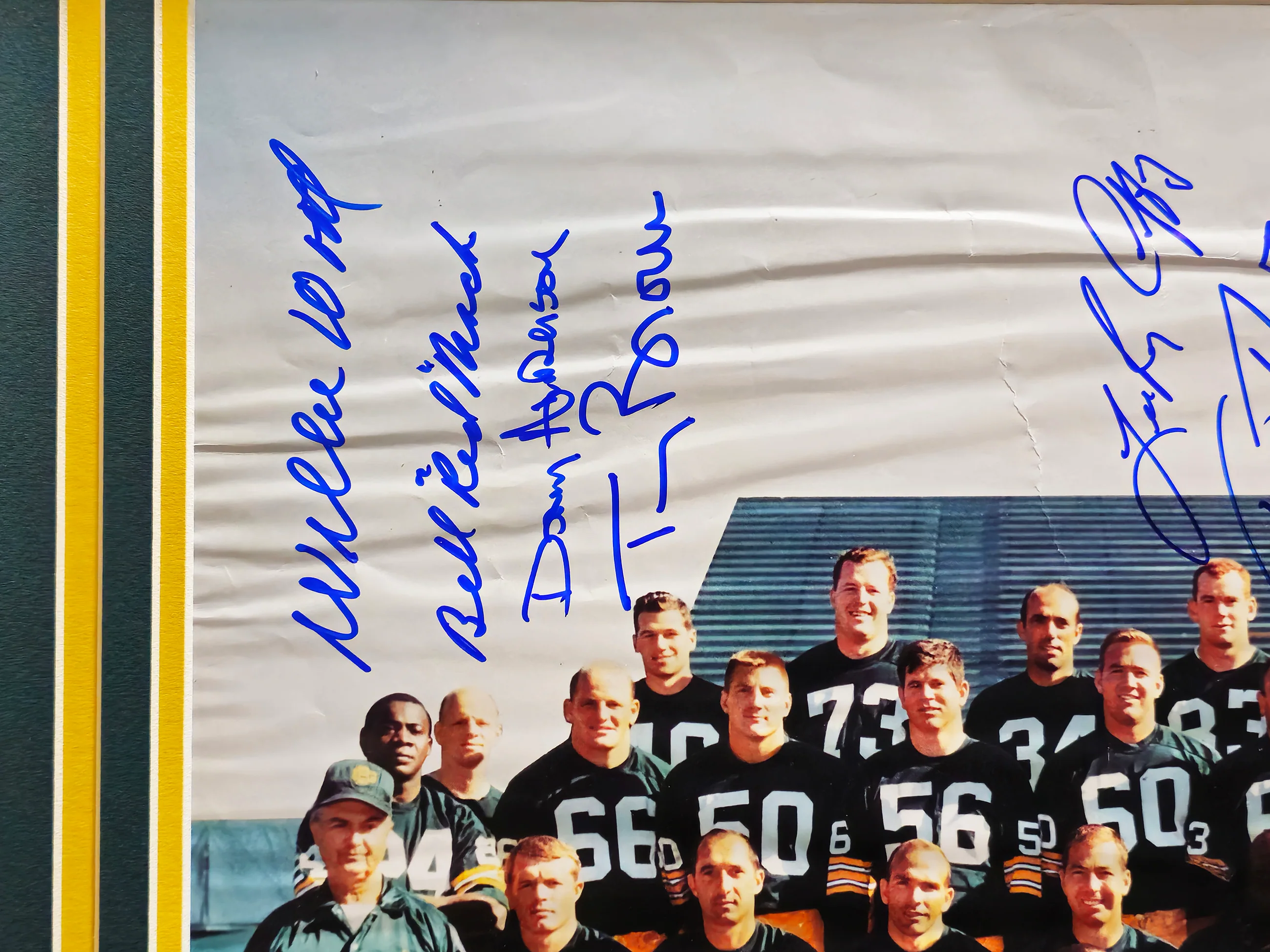 1966 Super Bowl I Champion Green Bay Packers Team Autographed Framed 16x20 Photo With 20 Signatures Including Bart Starr JSA #YY02722 - Image 4