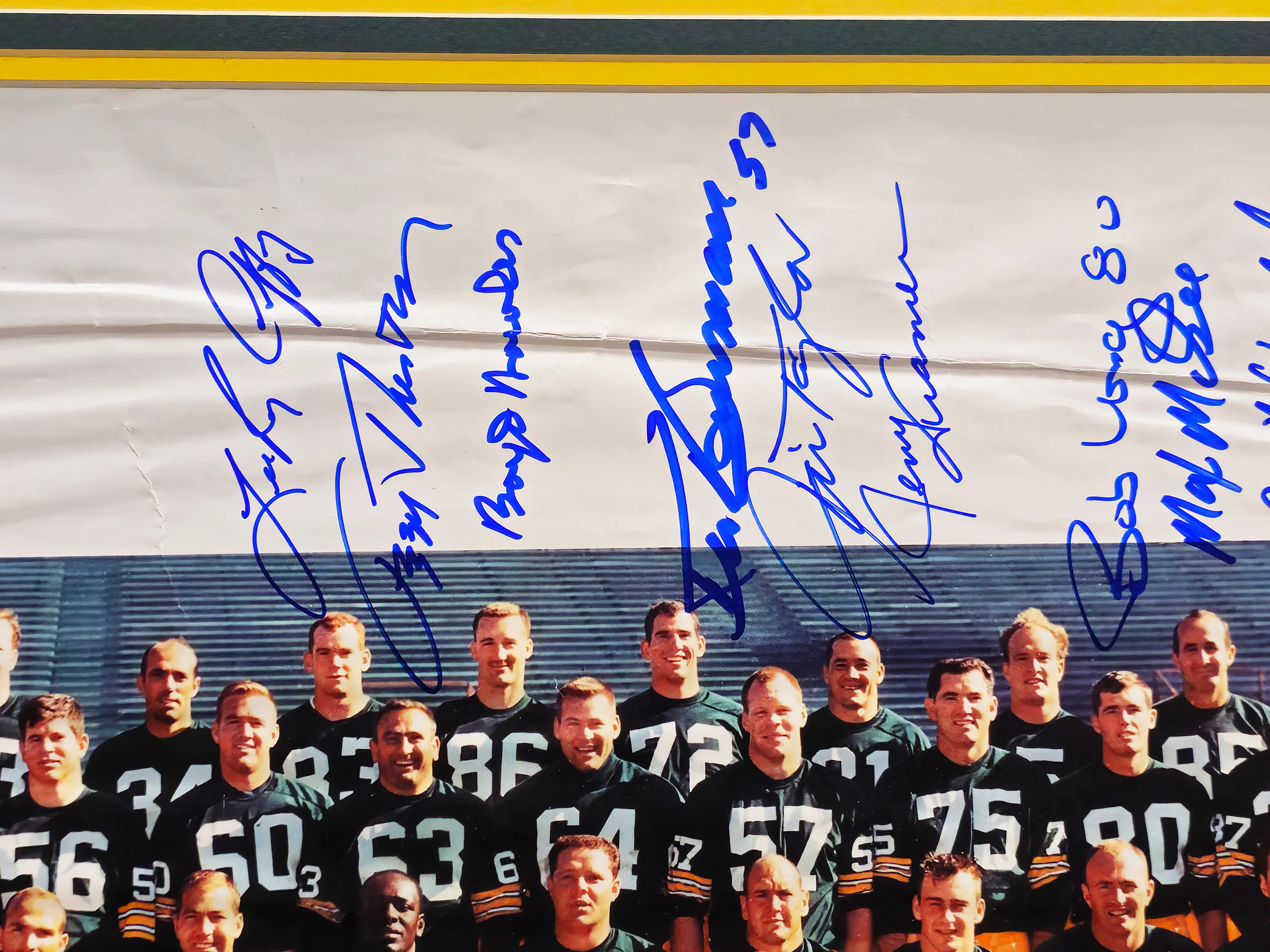 1966 Super Bowl I Champion Green Bay Packers Team Autographed Framed 16x20 Photo With 20 Signatures Including Bart Starr JSA #YY02722 - Image 5