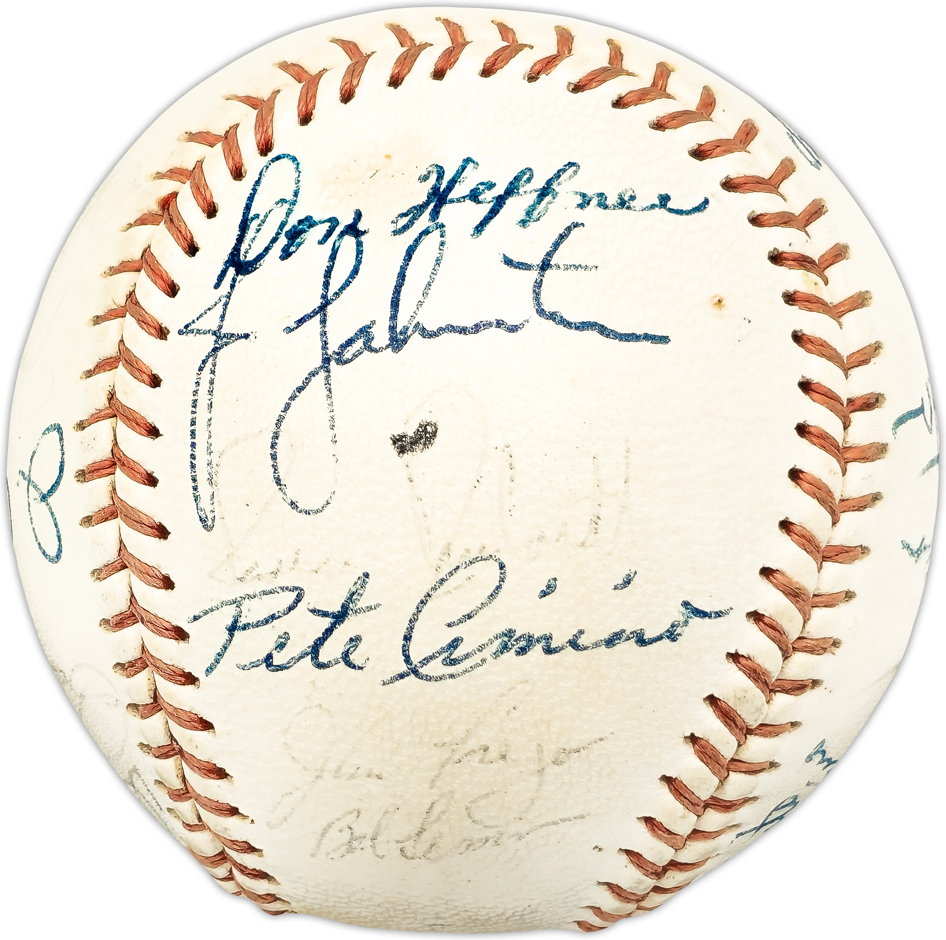 1967 California Angels Team Autographed Official Angels Logo With 25 Signatures Baseball SKU #225436 - Image 5