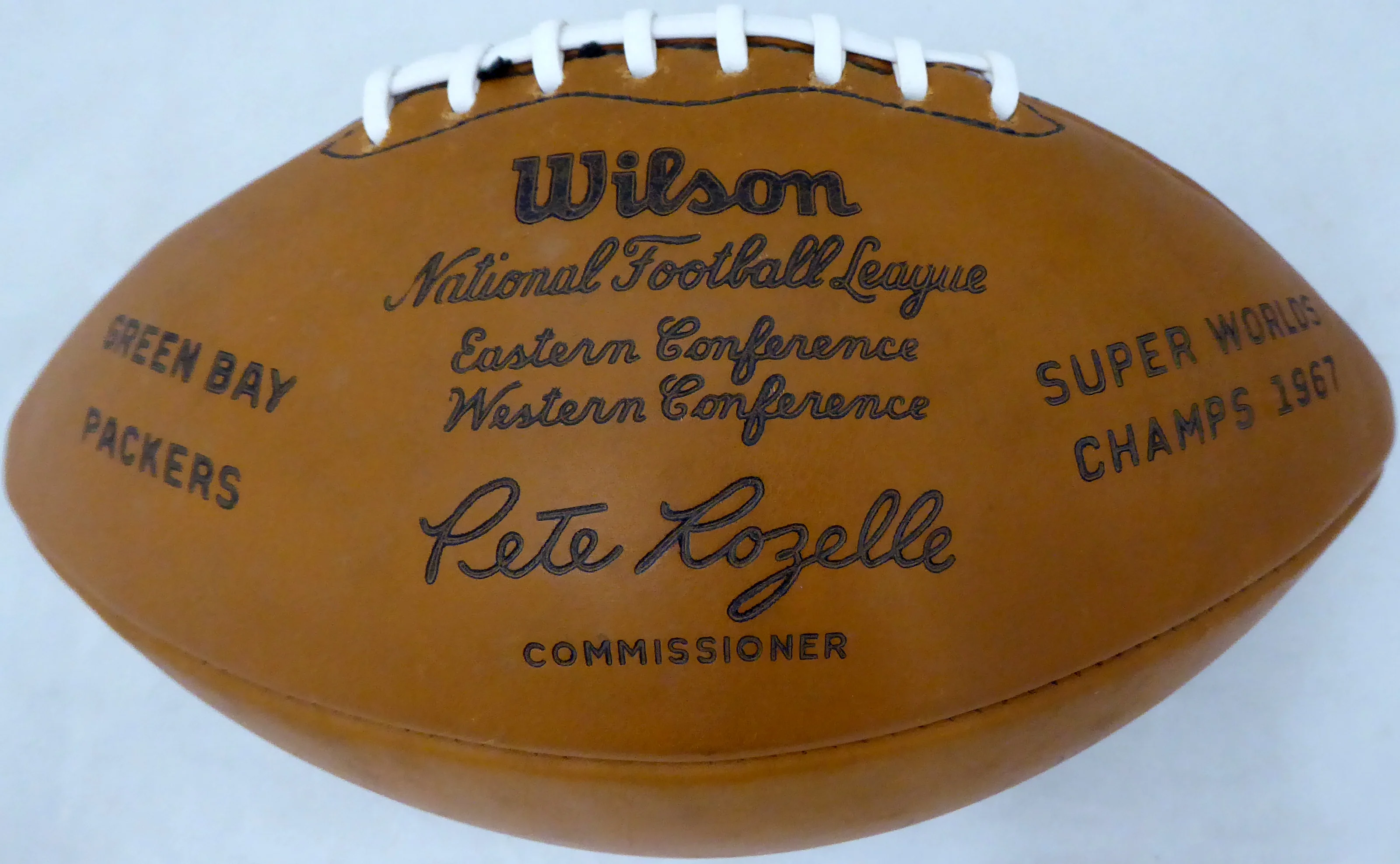 1968 Green Bay Packers Team Autographed Football With 48 Total Signatures Including Bart Starr PSA/DNA #AI02203 - Image 4