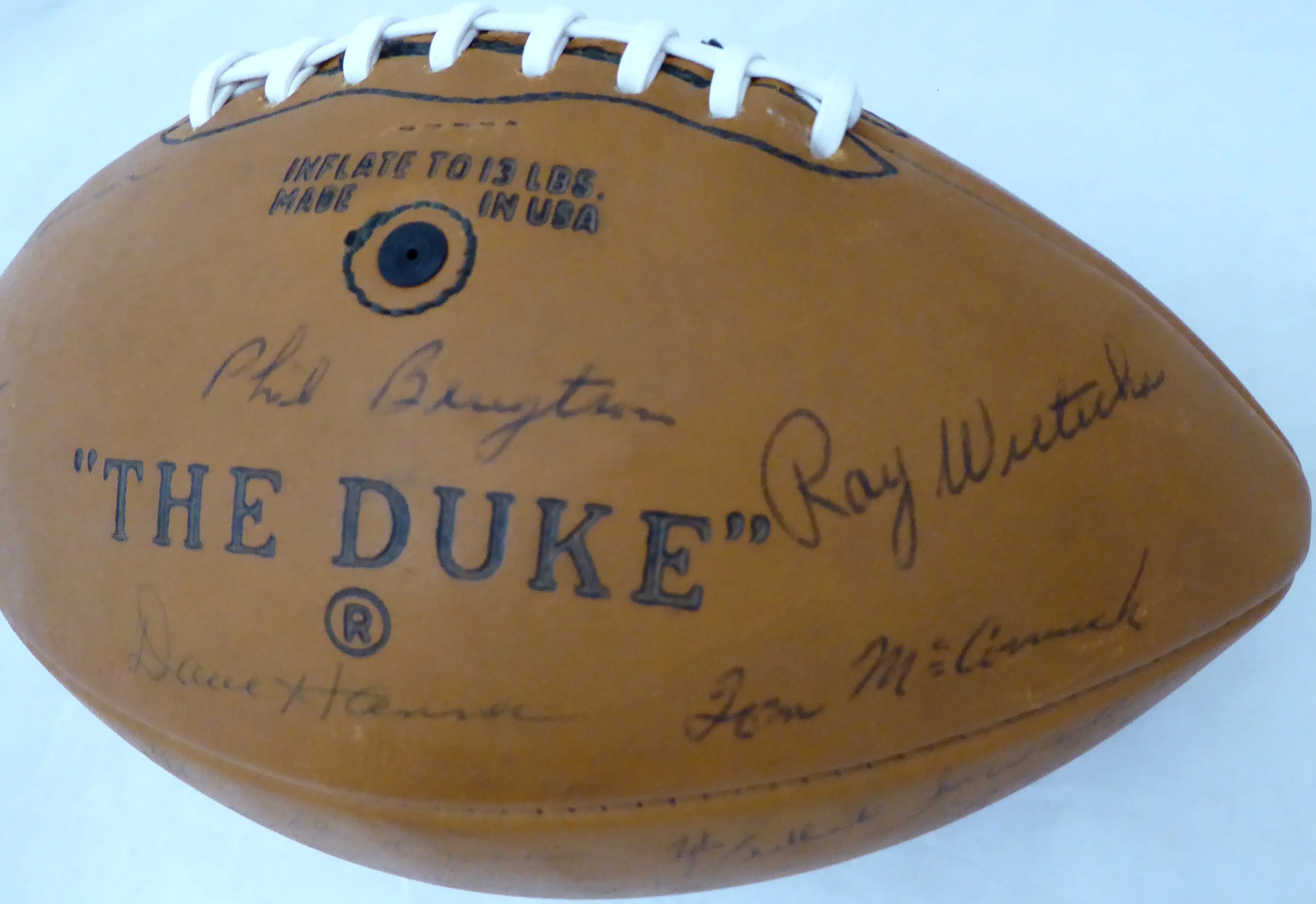 1968 Green Bay Packers Team Autographed Football With 48 Total Signatures Including Bart Starr PSA/DNA #AI02203 - Image 5