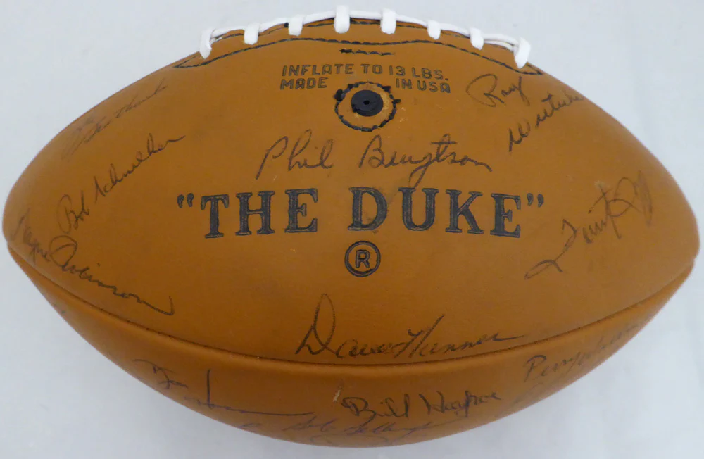 1969 Green Bay Packers Team Autographed Football With 50 Total Signatures Including Bart Starr PSA/DNA #AE04869 - Image 3
