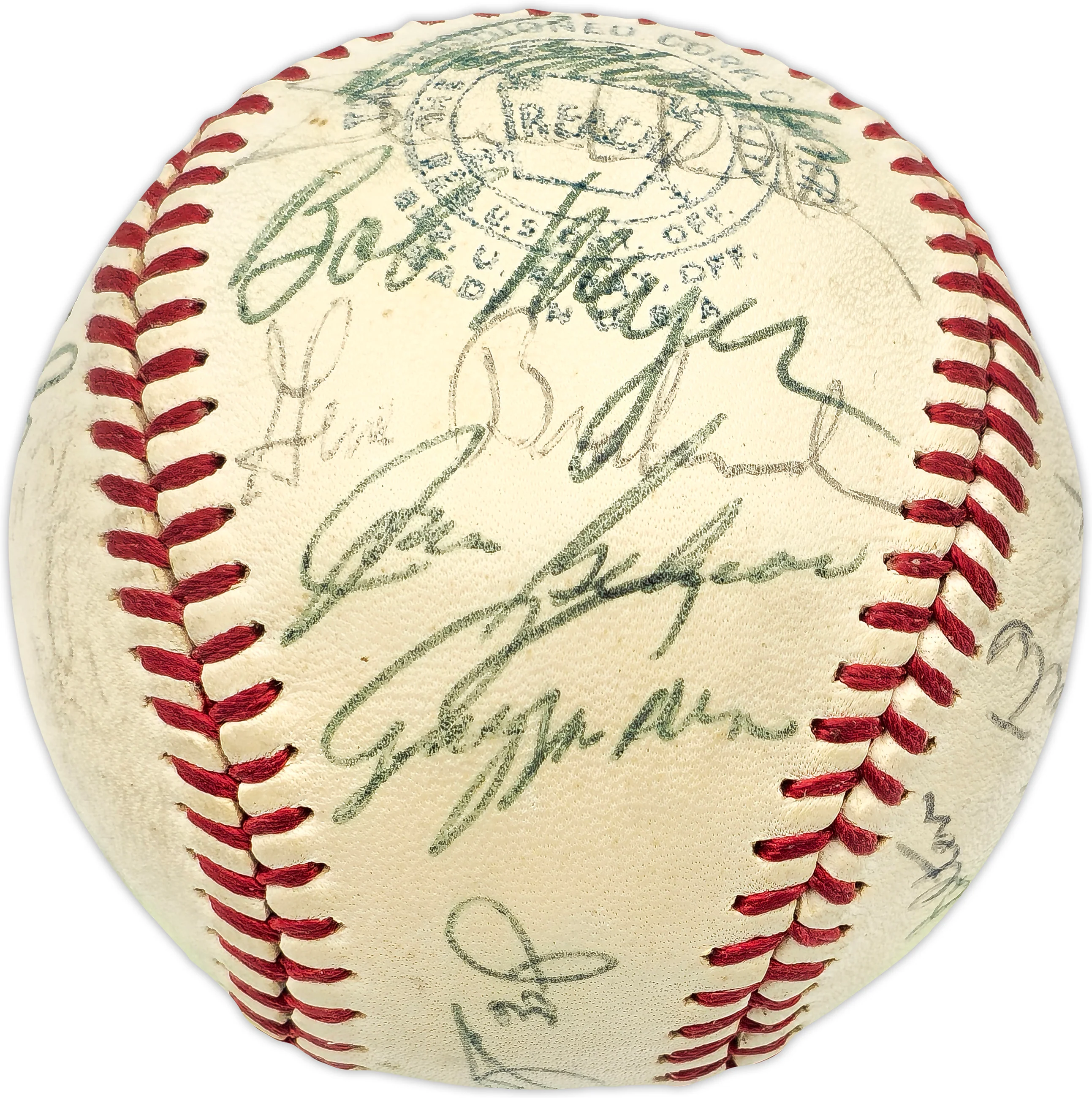 1969 Seattle Pilots Team Signed Autographed Official Cronin AL Baseball With 28 Signatures Including Miguel Fuentes Beckett BAS #AD43523 - Image 2