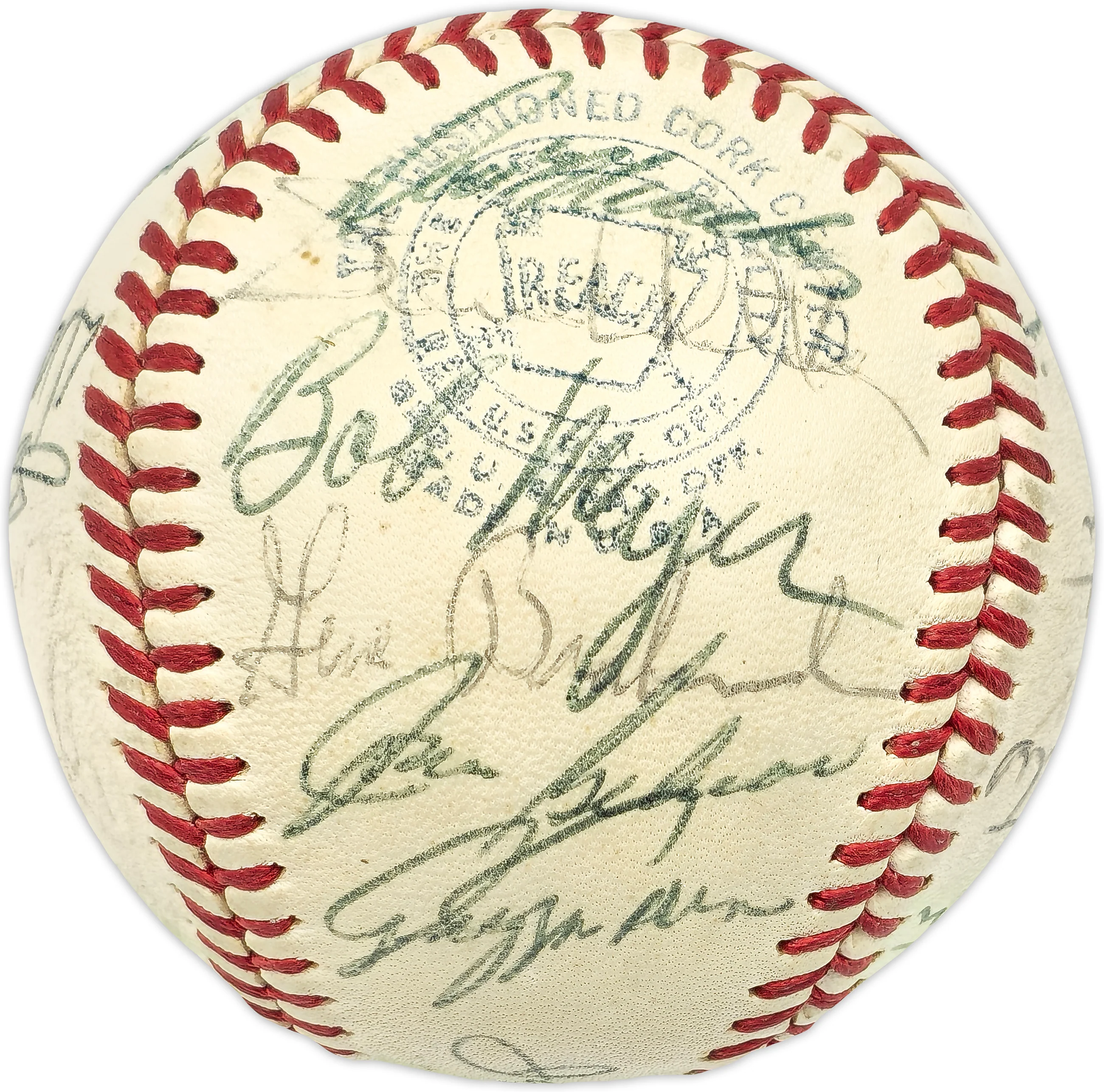 1969 Seattle Pilots Team Signed Autographed Official Cronin AL Baseball With 28 Signatures Including Miguel Fuentes Beckett BAS #AD43523 - Image 3