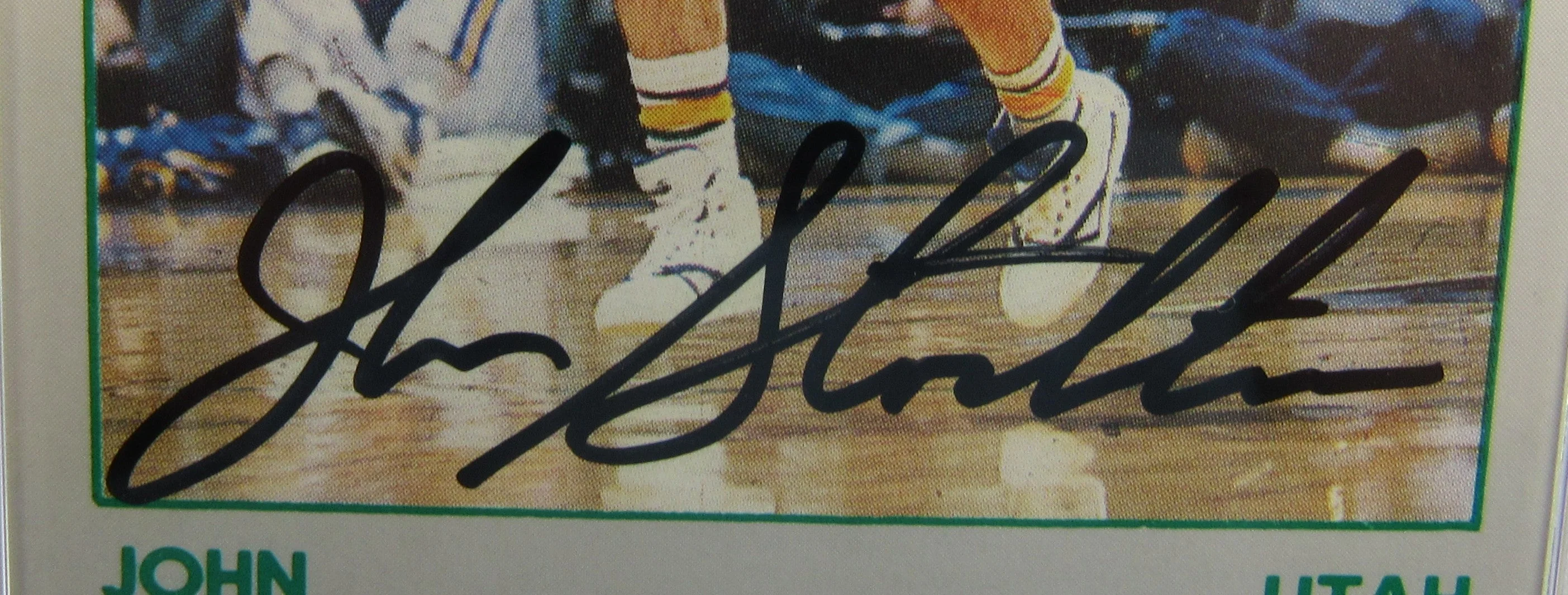 1991 Star John Stockton Signed Auto PSA/DNA Encapsulated Basketball Card - Image 2