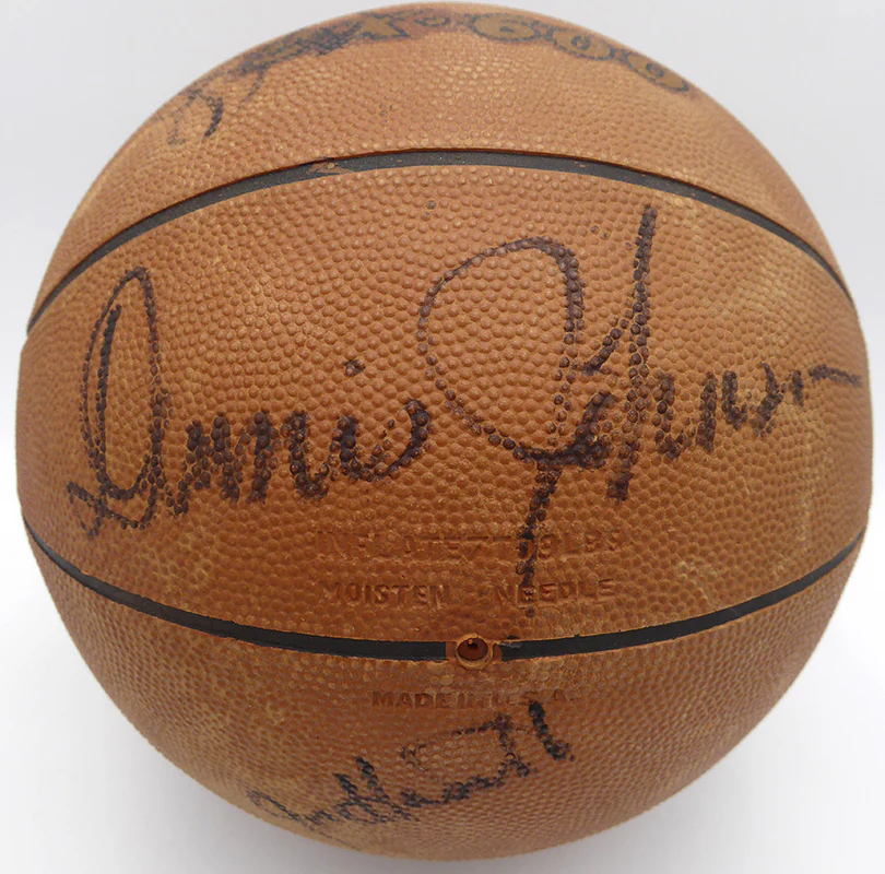 1977-78 Seattle Supersonics Autographed Penn Basketball With 10 Signatures Including Dennis Johnson Beckett BAS #AE08386 - Image 2