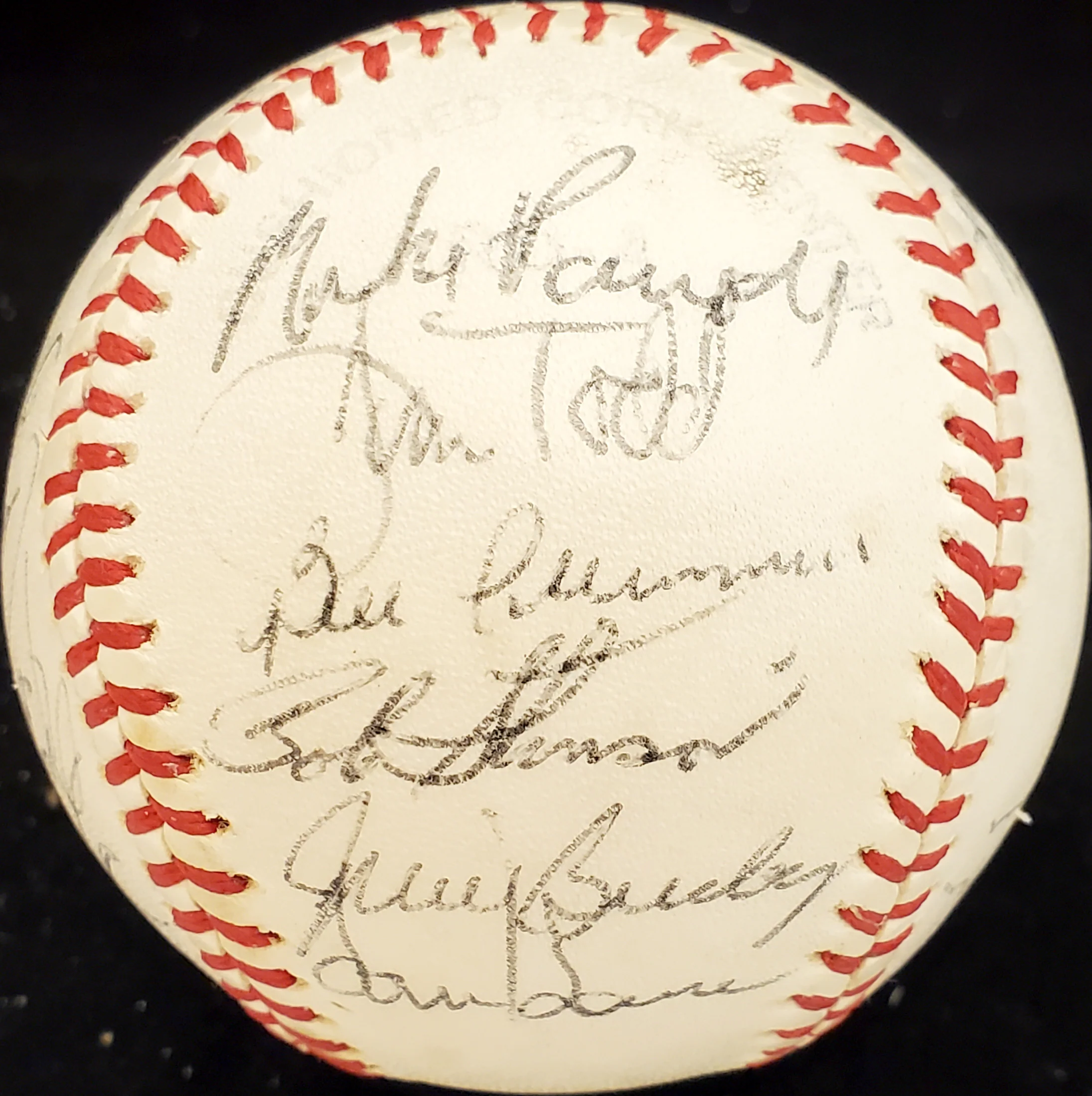 1978 Seattle Mariners Autographed Official AL Baseball With 26 Total Signatures Including Vada Pinson SKU #192495 - Image 5