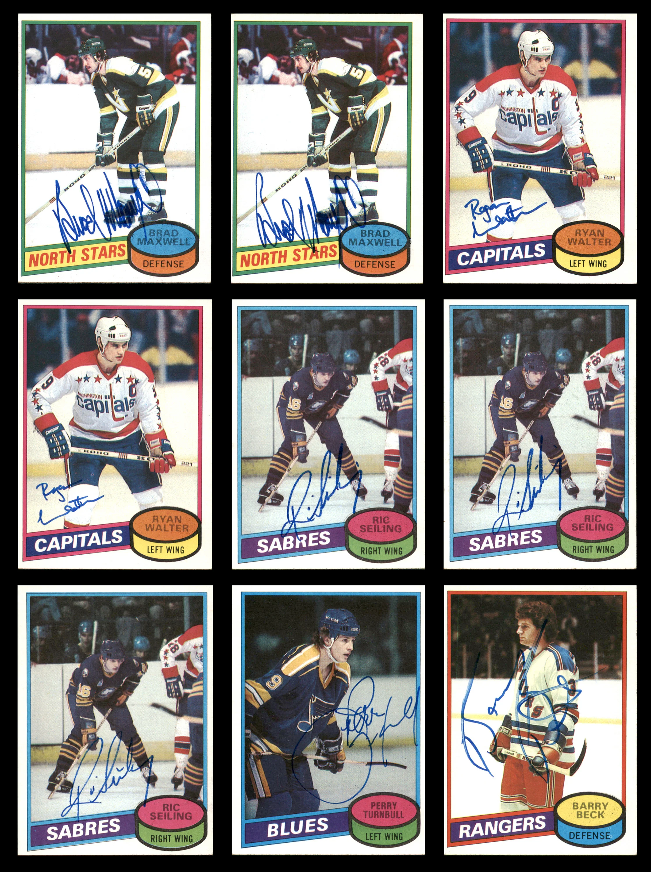 1980-81 Topps Hockey Autographed Cards (84 Count Lot) SKU #257867 - Image 5
