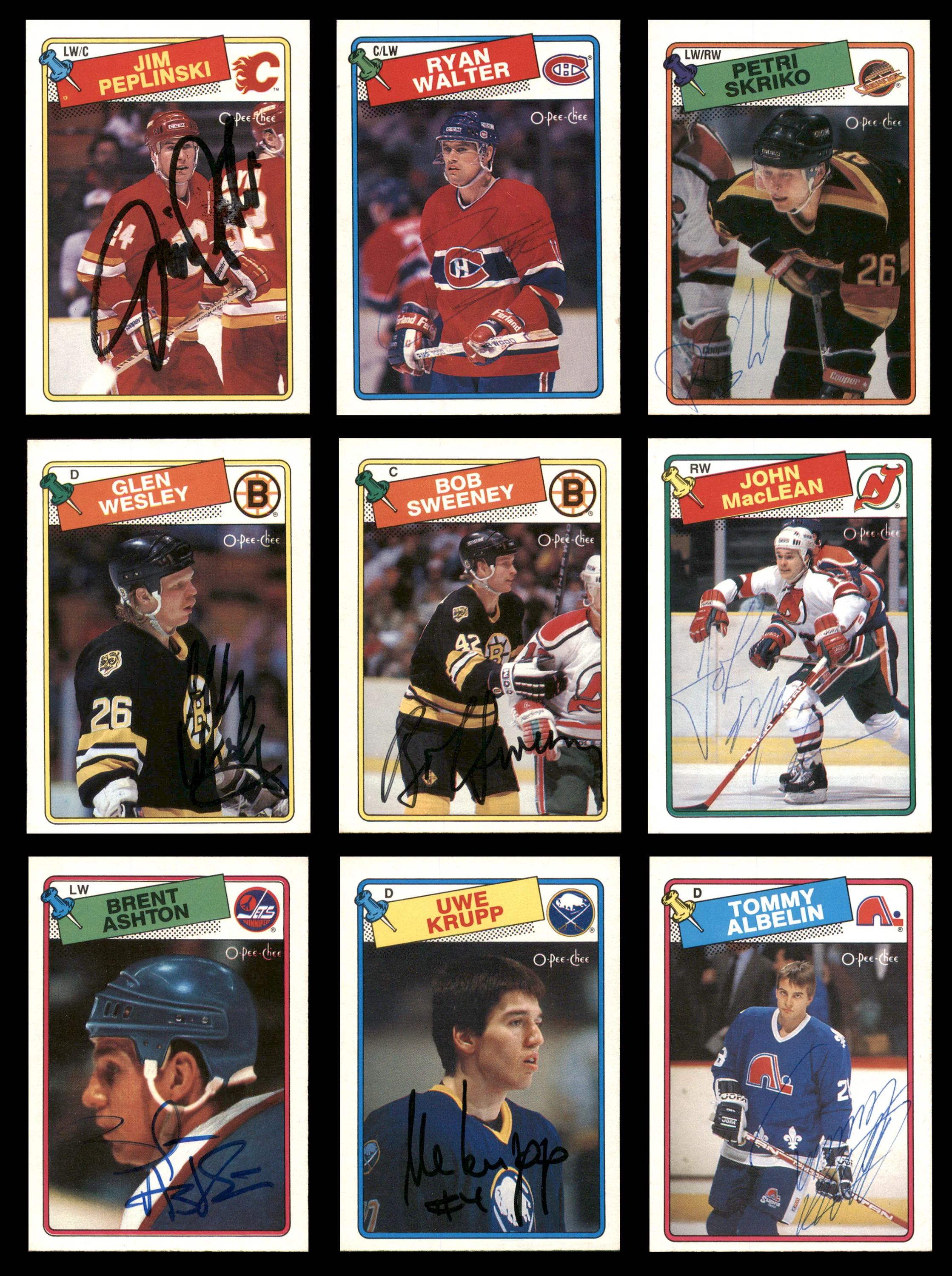 1981-1990 Hockey Autographed Cards (67 Count Lot) SKU #257882 - Image 5