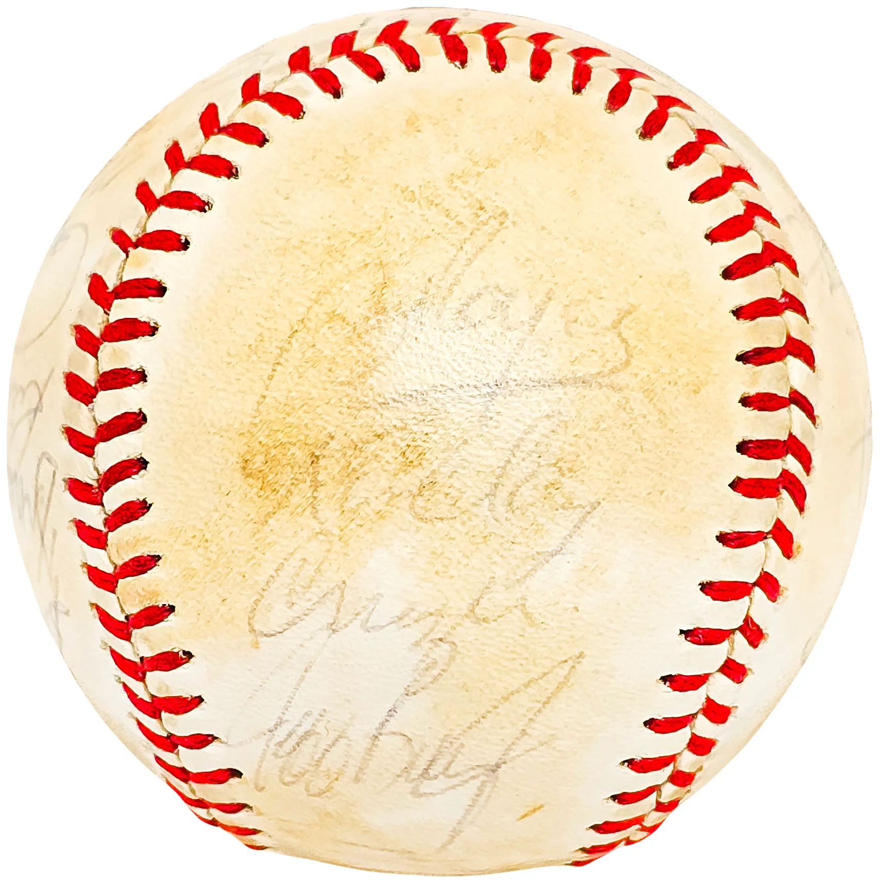 1981 Seattle Mariners Team Signed Autographed Baseball With 23 Signatures SKU #218503 - Image 3