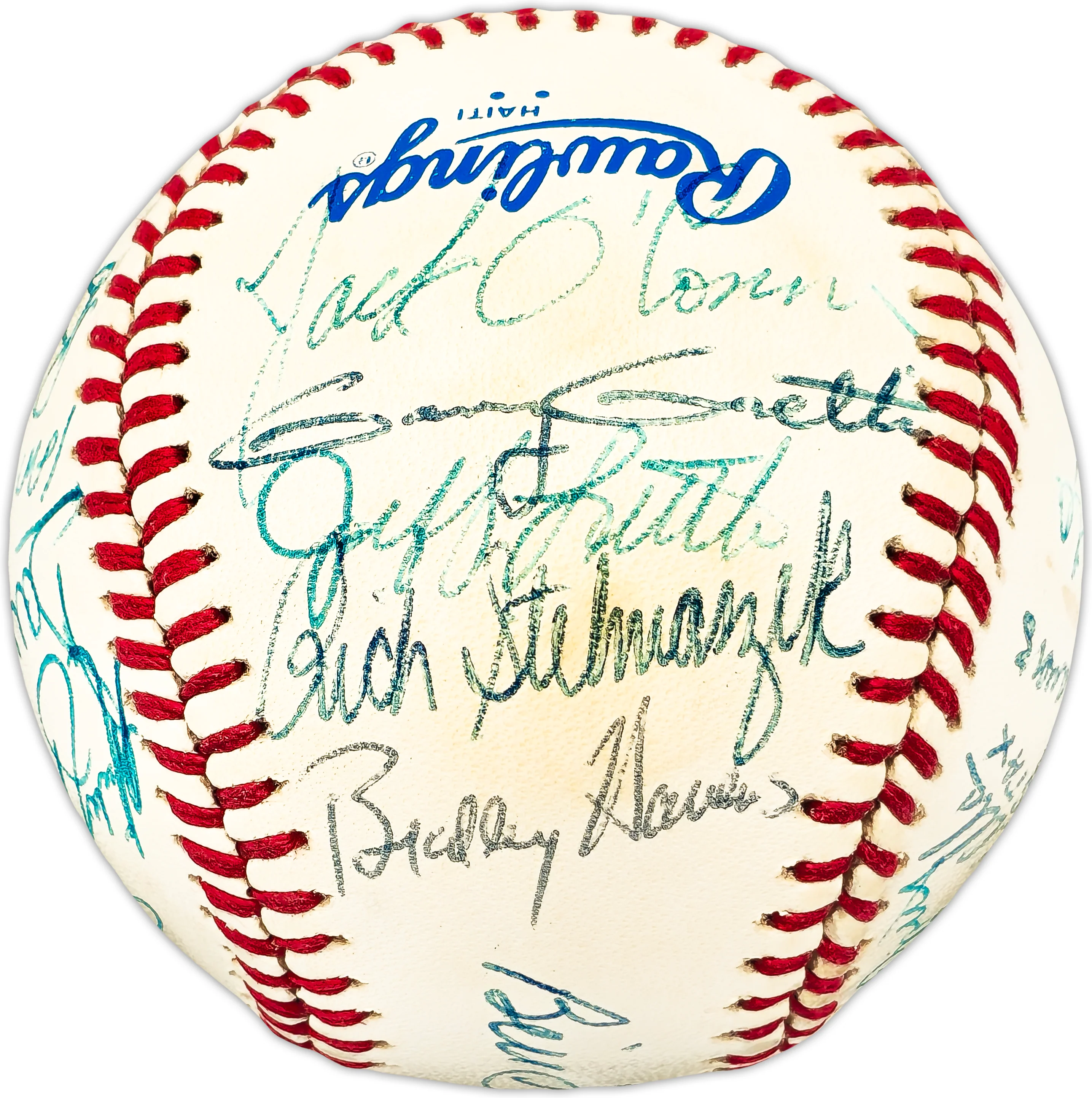 1982 Minnesota Twins Team Autographed Official AL Baseball With 24 Signatures SKU #225422 - Image 4