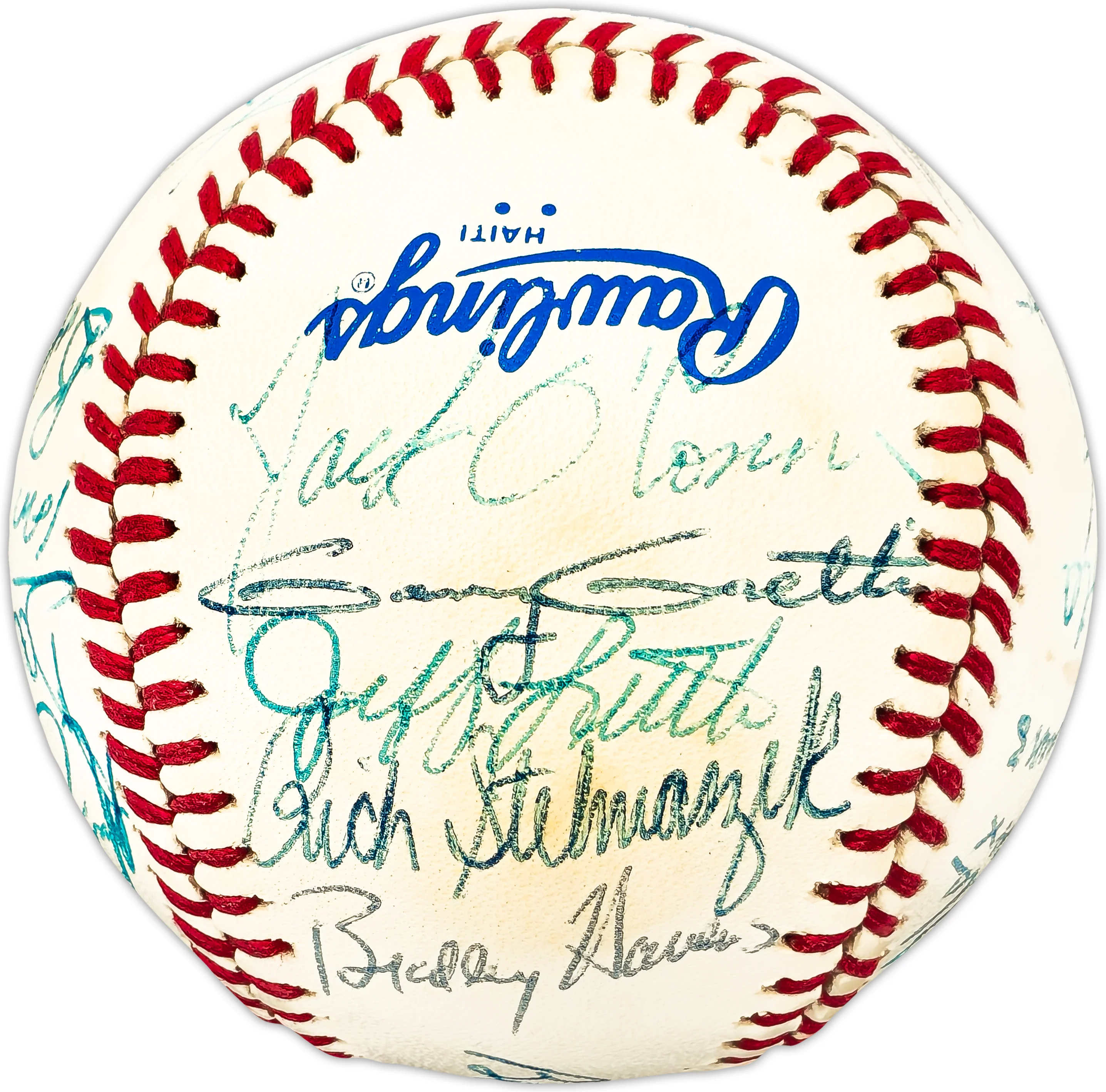 1982 Minnesota Twins Team Autographed Official AL Baseball With 24 Signatures SKU #225422 - Image 5