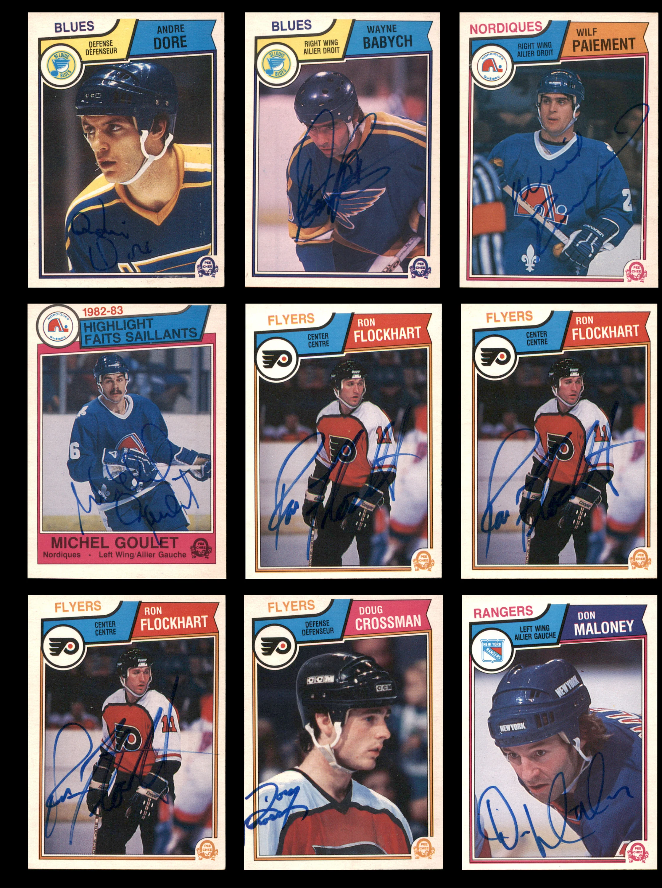 1983-84 O-Pee-Chee Hockey Autographed Cards (72 Count Lot) SKU #257861 - Image 3