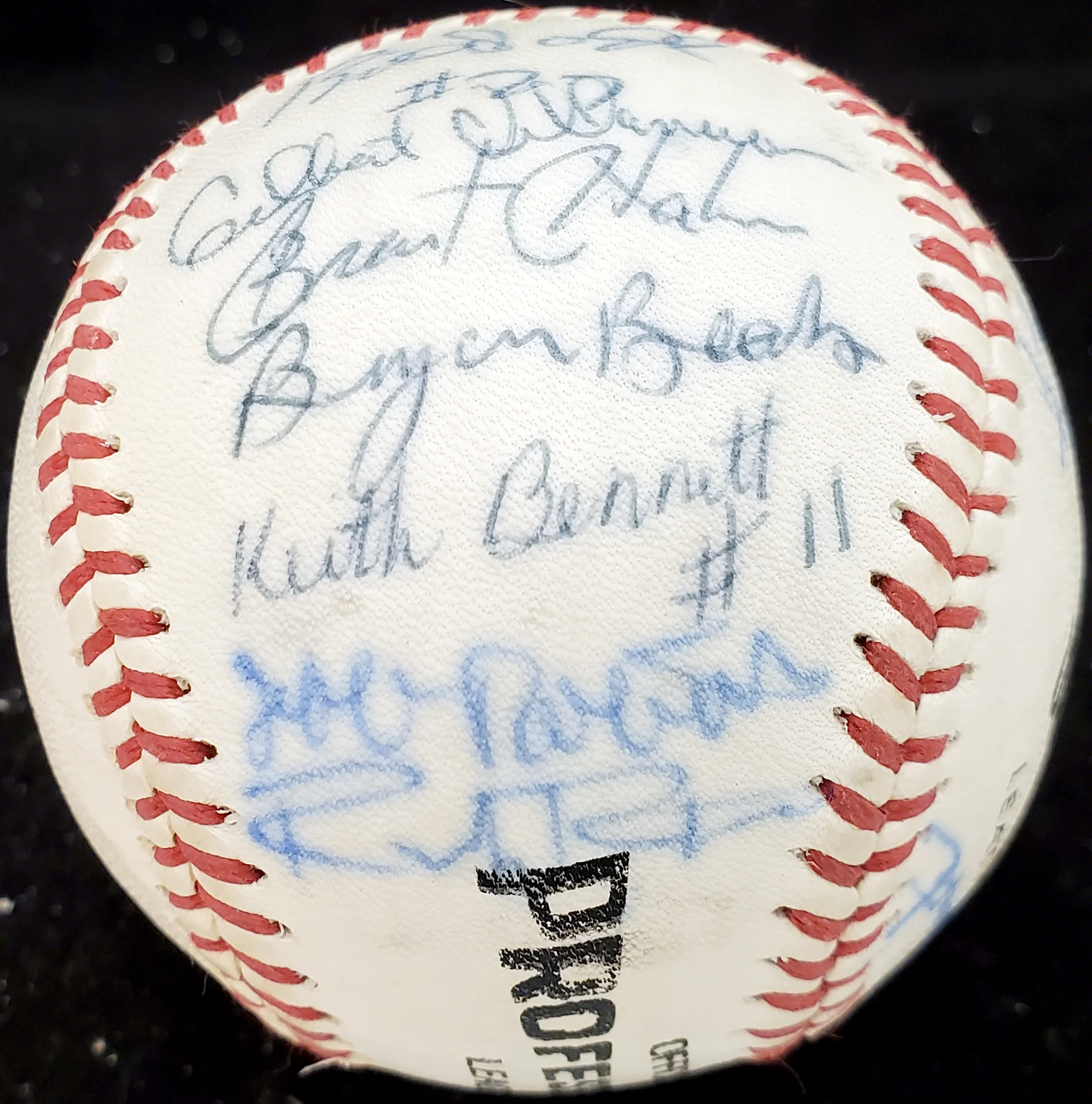 1983 Arizona State Autographed Official Wilson Baseball With 26 Signatures Including Barry Bonds Pre-Rookie Beckett BAS #AA01889 - Image 3