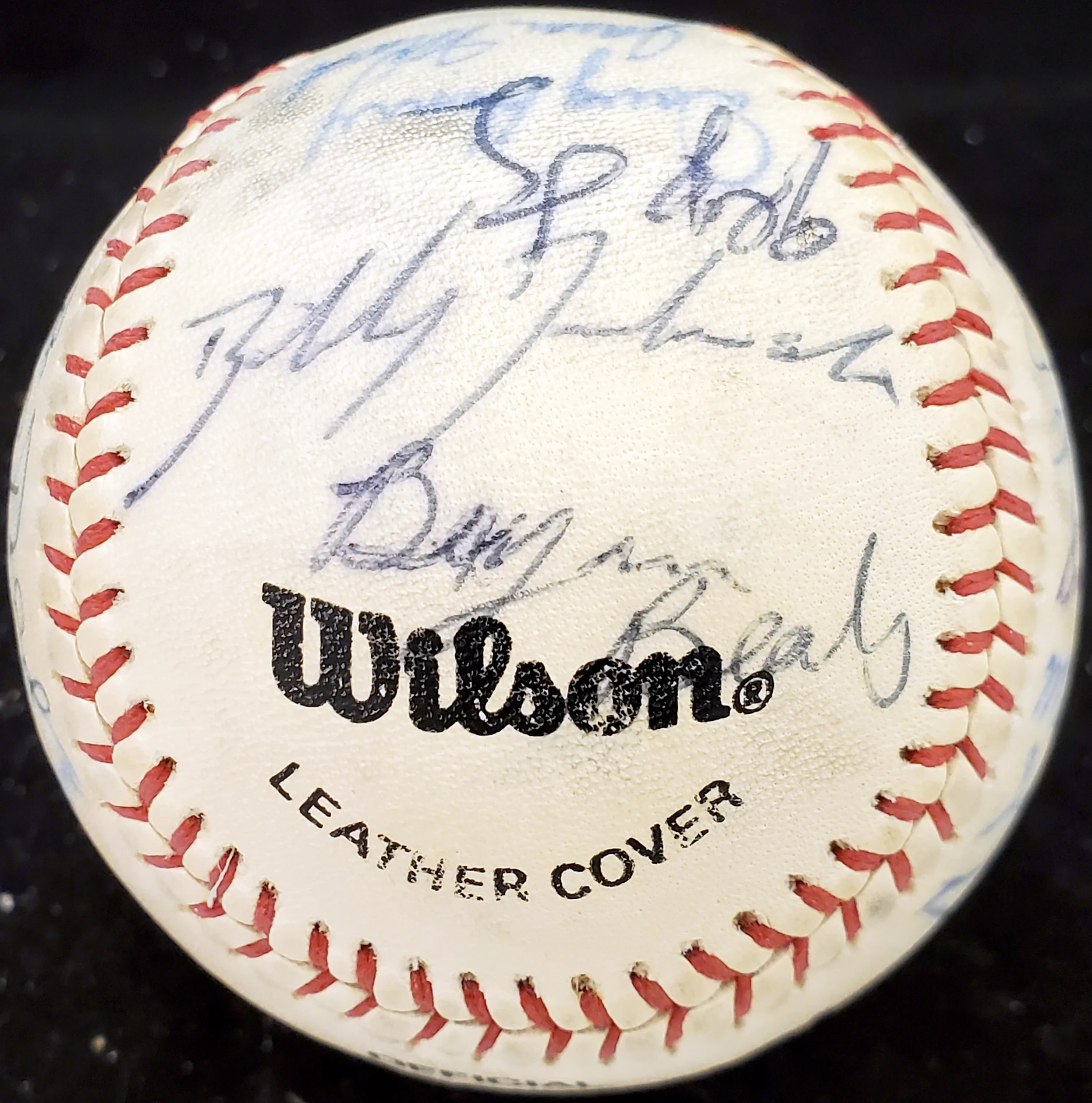 1983 Arizona State Autographed Official Wilson Baseball With 27 Signatures Including Barry Bonds Pre-Rookie Beckett BAS #AA01885 - Image 3