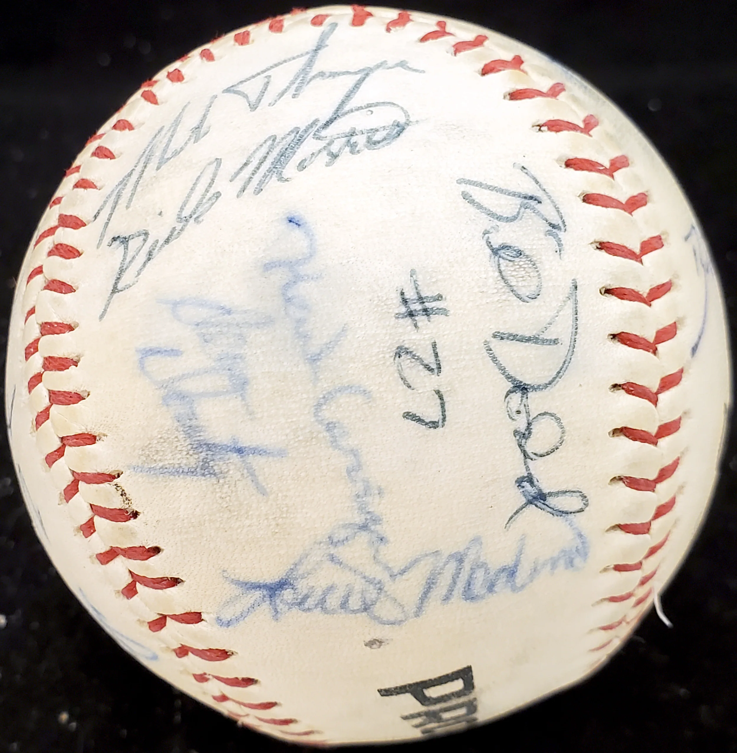 1983 Arizona State Autographed Official Wilson Baseball With 27 Signatures Including Barry Bonds Pre-Rookie Beckett BAS #AA01885 - Image 4