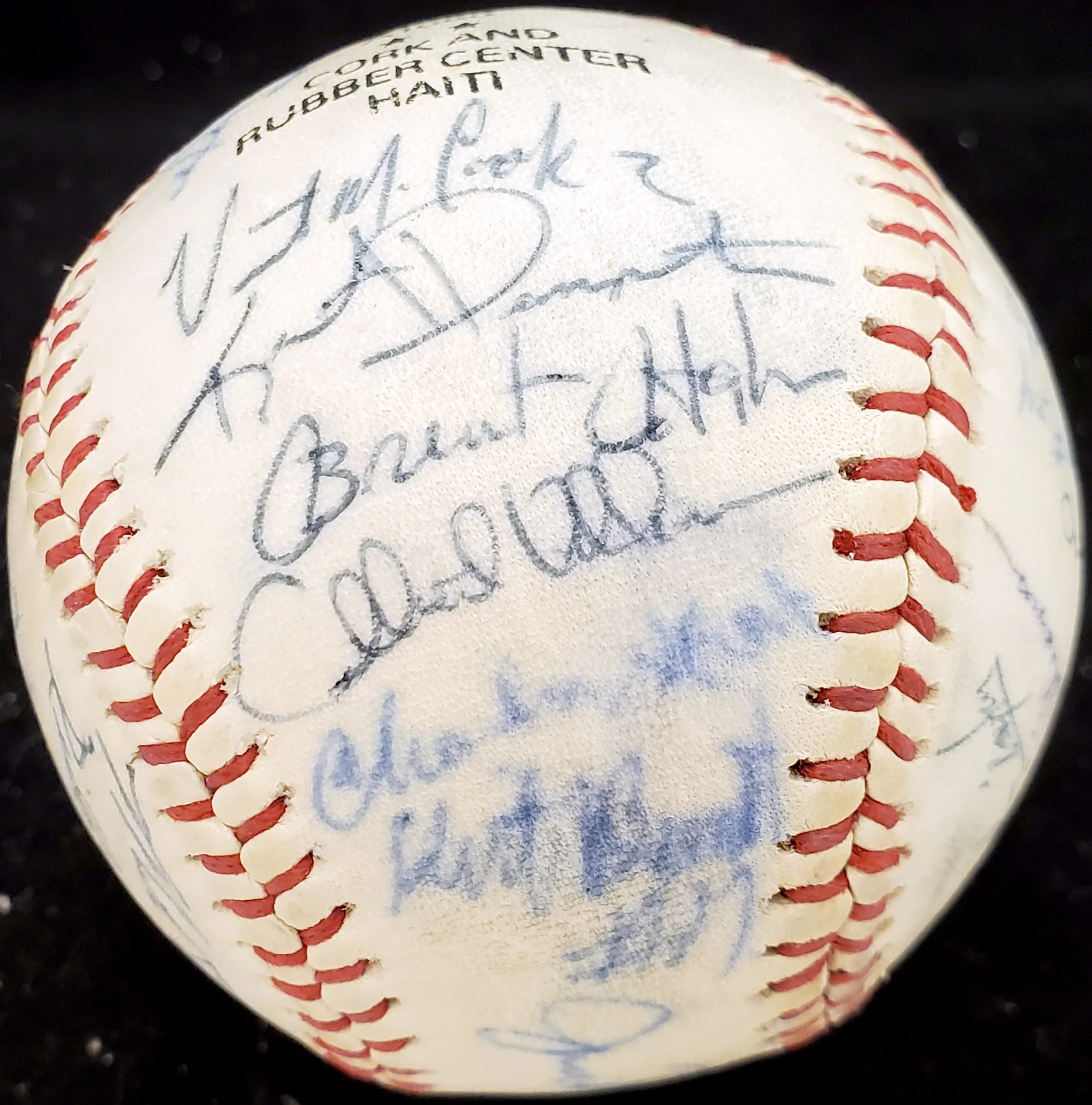 1983 Arizona State Autographed Official Wilson Baseball With 27 Signatures Including Barry Bonds Pre-Rookie Beckett BAS #AA01885 - Image 5