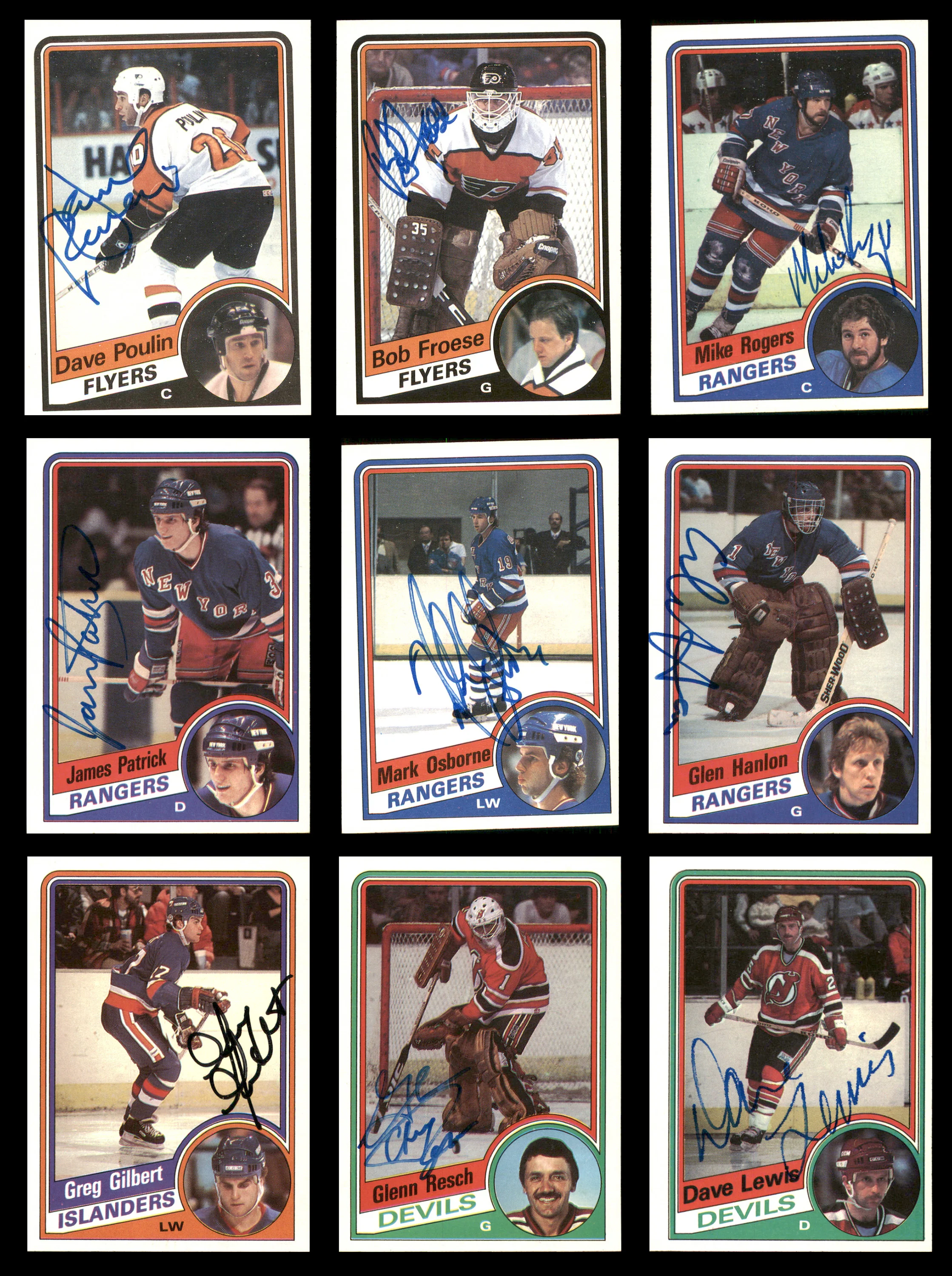 1984-85 Topps Hockey Autographed Cards (57 Count Lot - All Different) SKU #257879 - Image 3