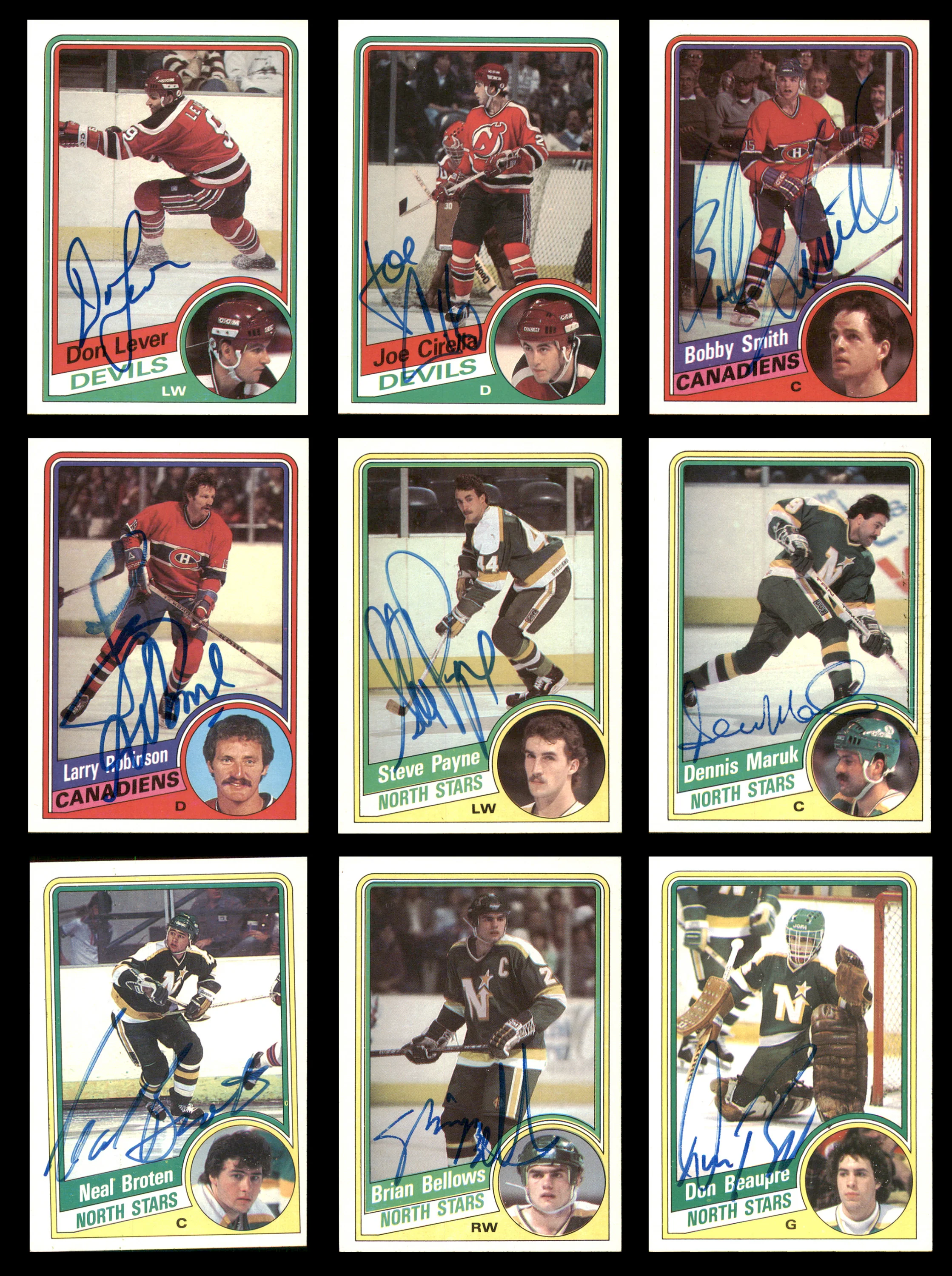 1984-85 Topps Hockey Autographed Cards (57 Count Lot - All Different) SKU #257879 - Image 4