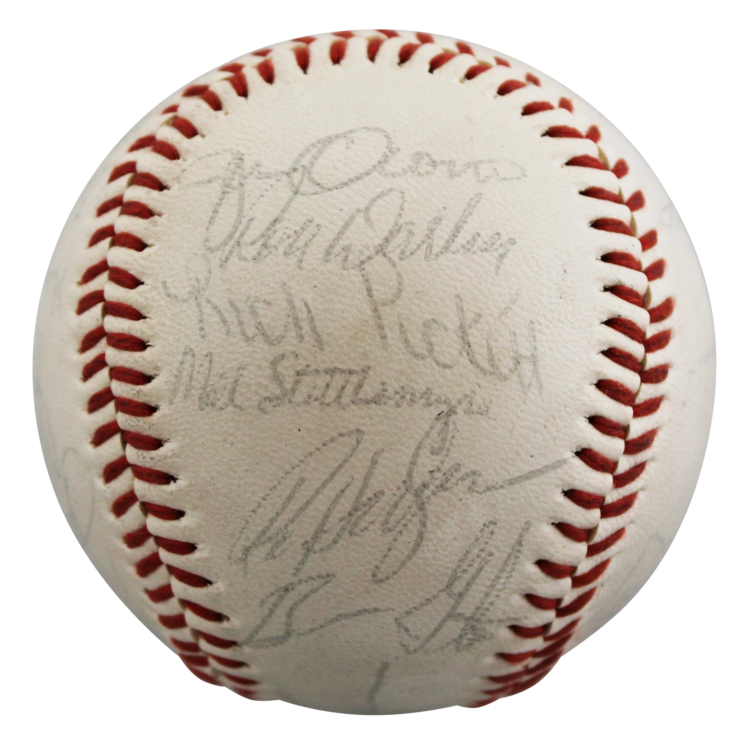 1984 Mets (22) Hernandez, Darling, Strawberry +19 Signed Baseball BAS #AE64194 - Image 5