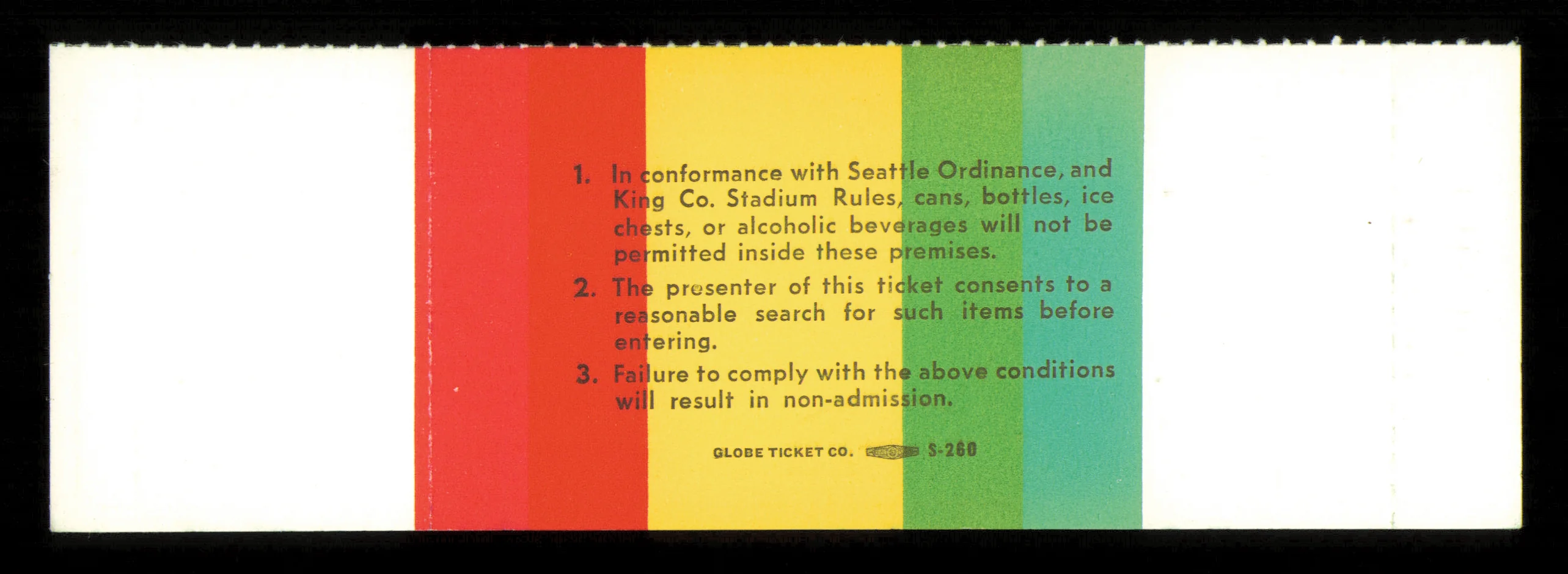 1984 NCAA Basketball Tournament Finals Unsigned Full Ticket Georgetown vs. Houston in Seattle SKU #222587 - Image 2