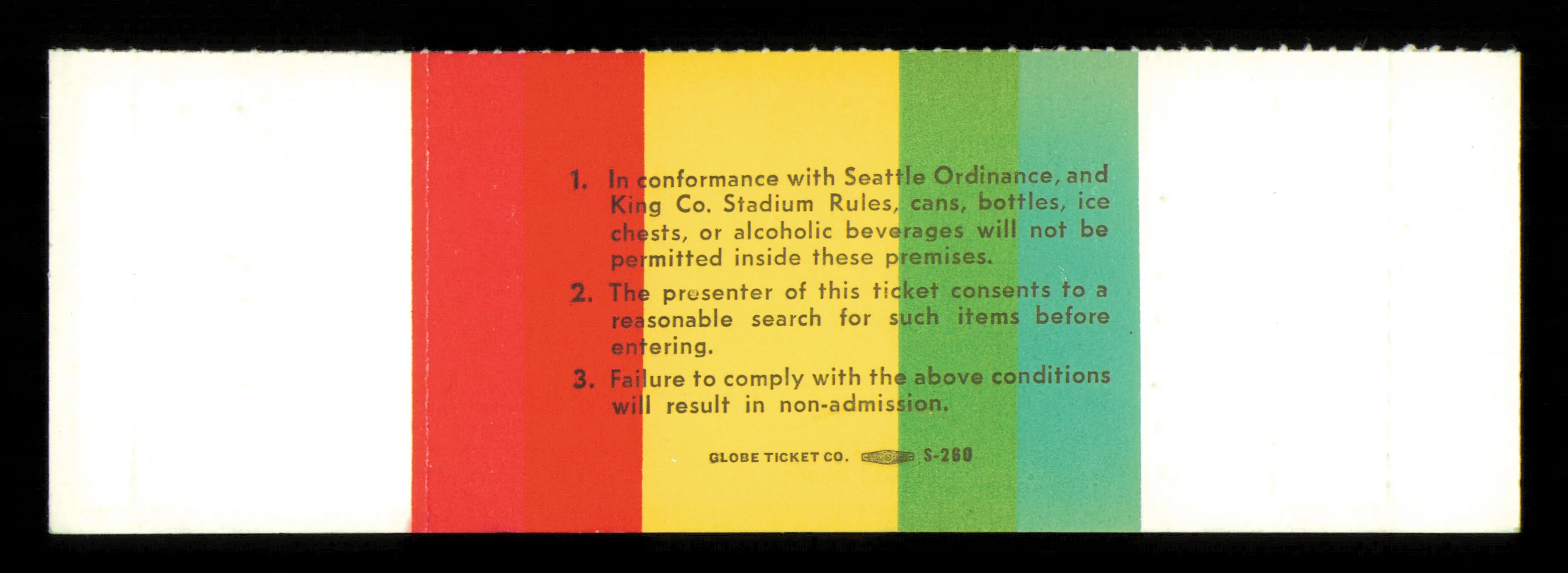 1984 NCAA Basketball Tournament Finals Unsigned Full Ticket Georgetown vs. Houston in Seattle SKU #222589 - Image 2