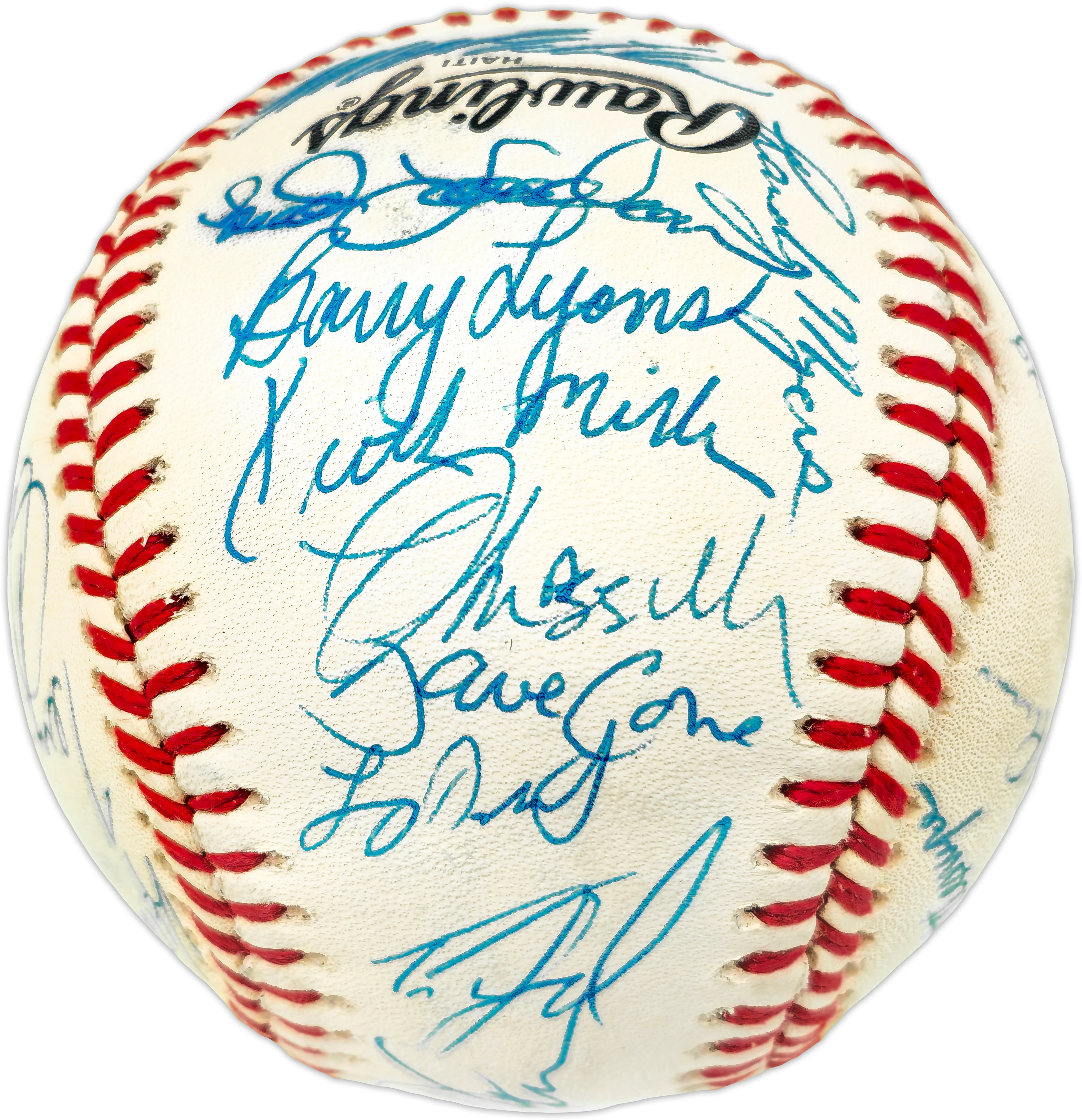 1986 New York Mets Team Autographed Official NL Baseball With 31 Signatures Including Gary Carter PSA/DNA #W03527 - Image 5