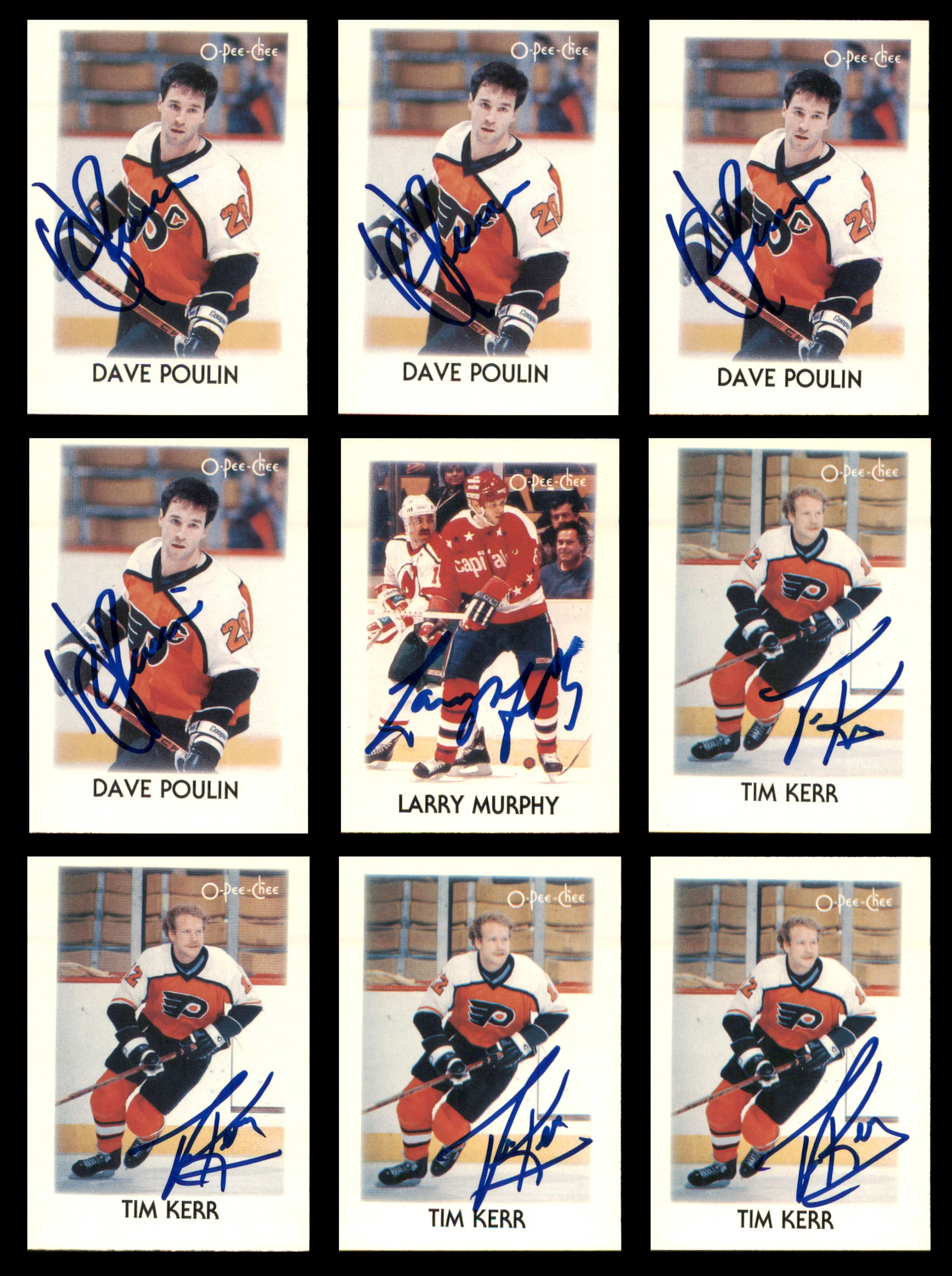 1987-88 O-Pee-Chee Mini's Hockey Autographed Cards (57 Count Lot) SKU #257916 - Image 3