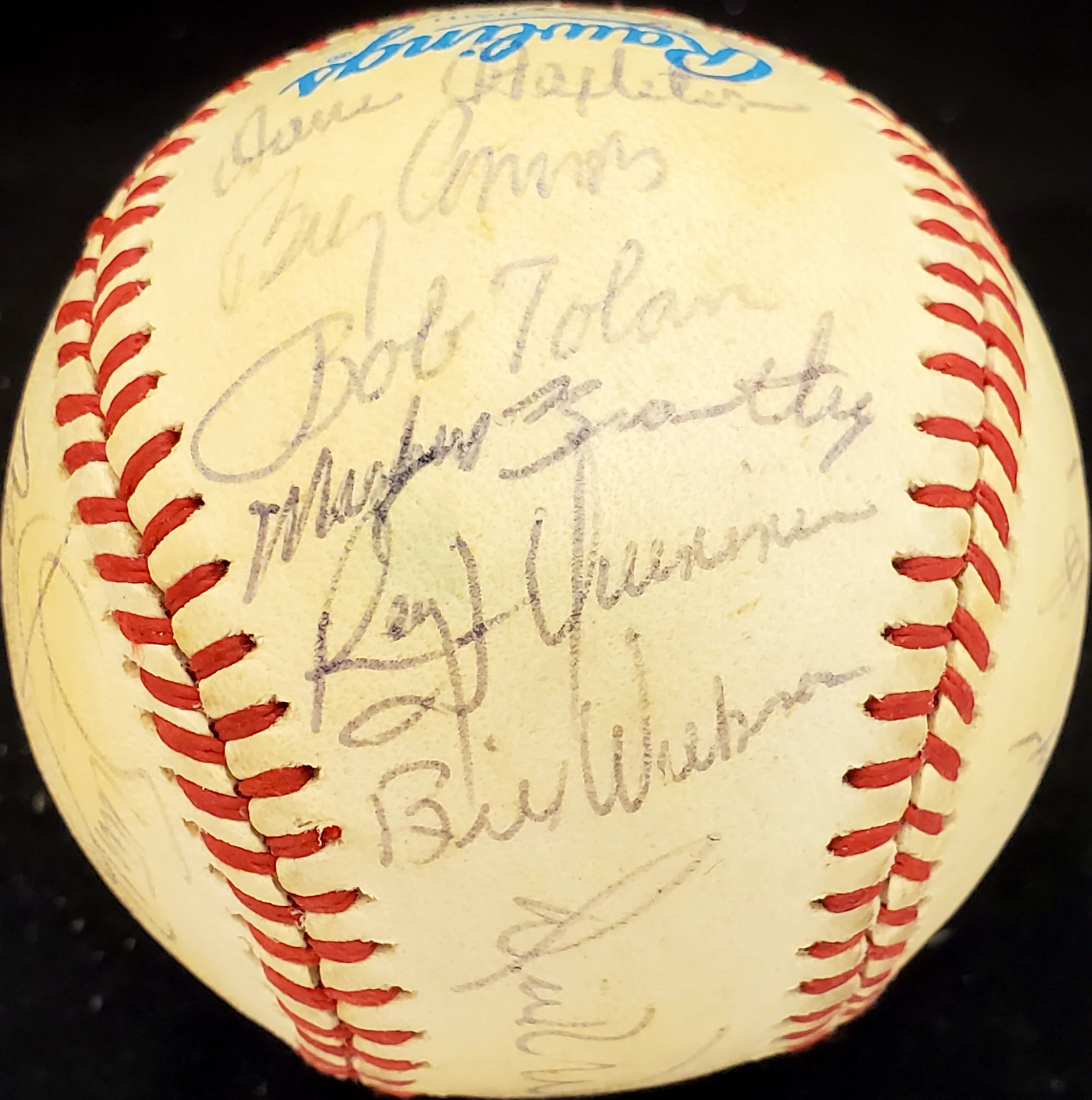 1987 Seattle Mariners Autographed Official AL Baseball With 25 Total Signatures Including Dick Williams SKU #192485 - Image 2