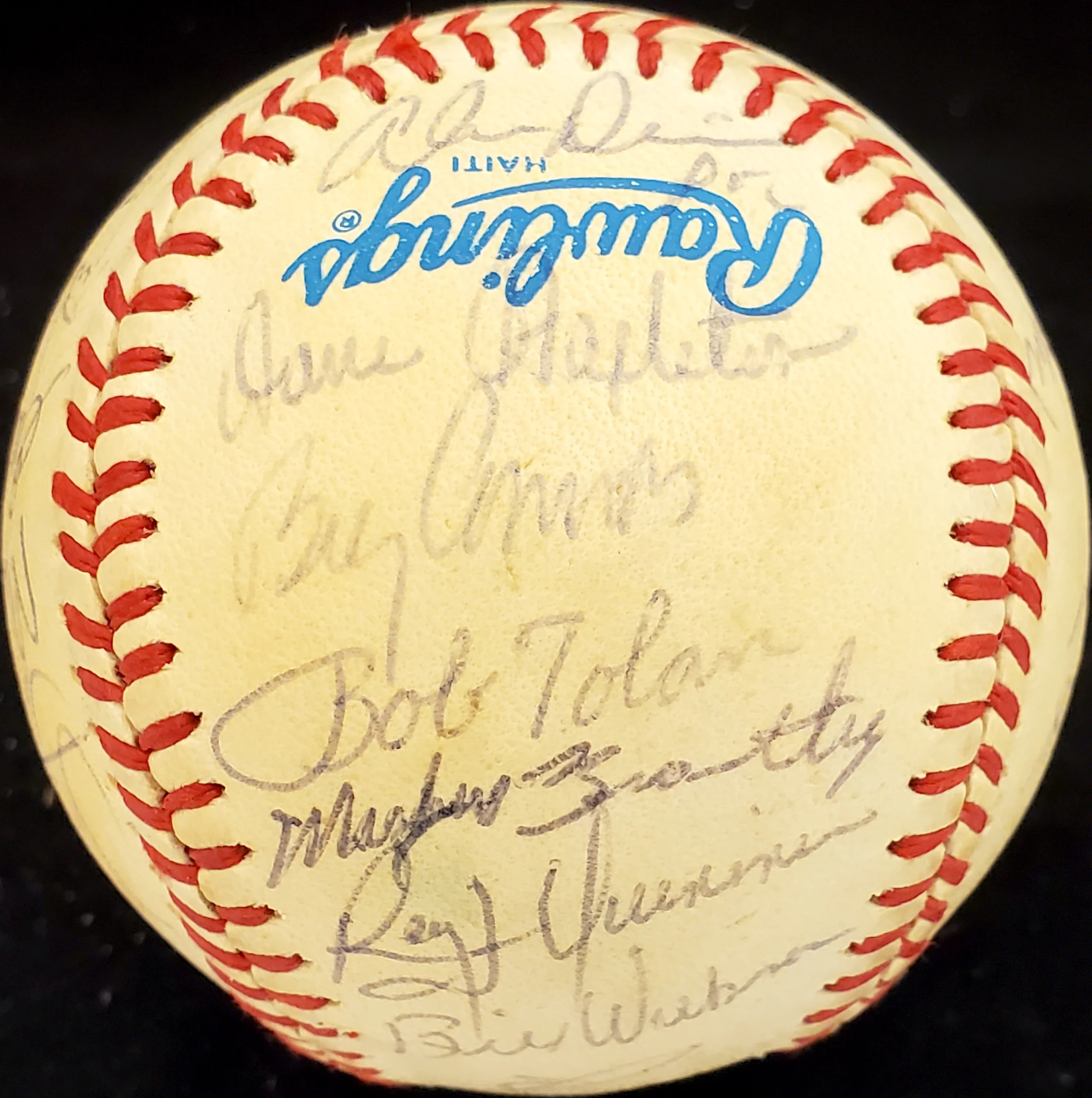 1987 Seattle Mariners Autographed Official AL Baseball With 25 Total Signatures Including Dick Williams SKU #192485 - Image 3