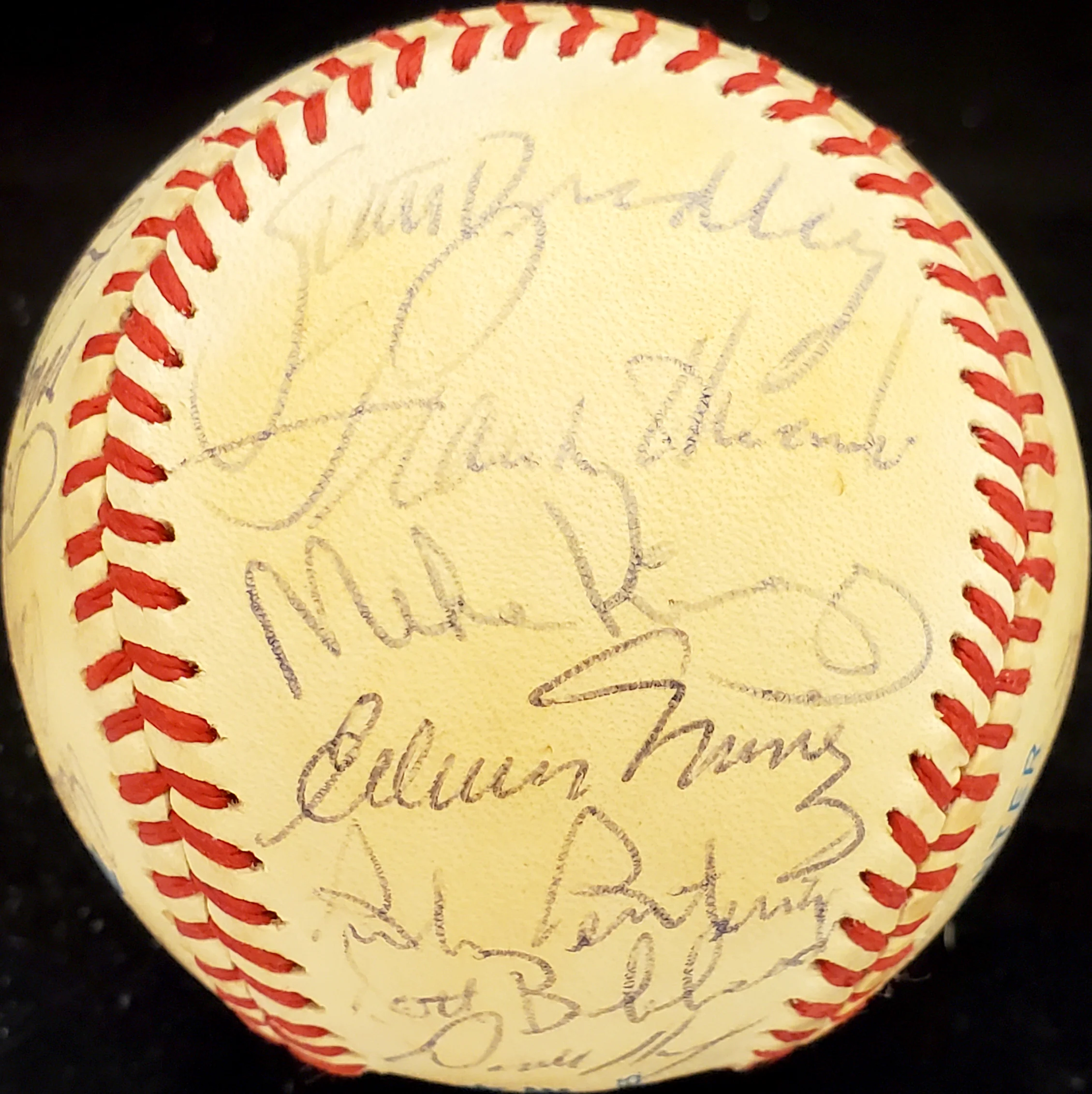 1987 Seattle Mariners Autographed Official AL Baseball With 25 Total Signatures Including Dick Williams SKU #192485 - Image 5