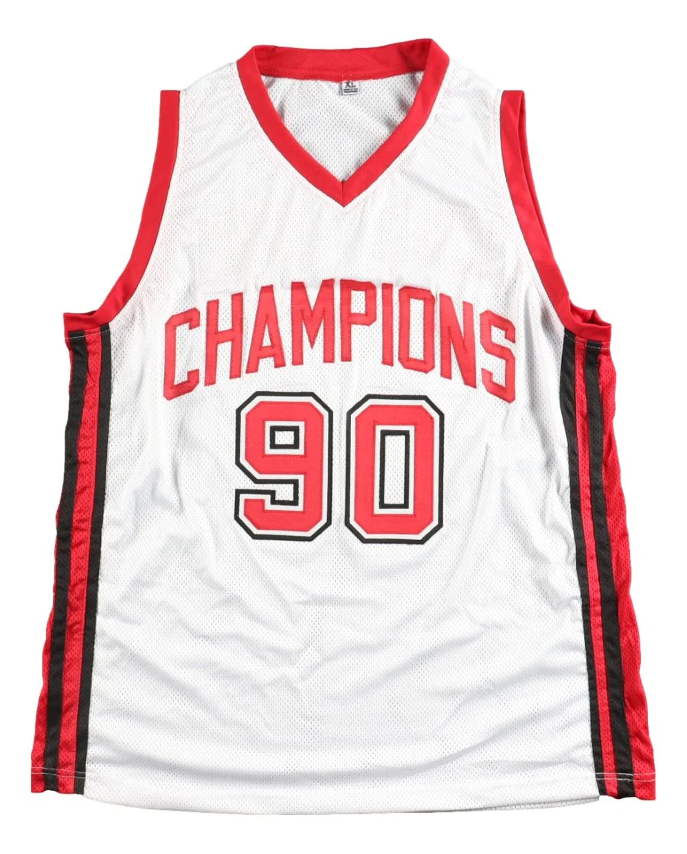 1989-90 UNLV Larry Johnson Augmon Hunt Scurry Signed White Basketball Jersey BAS - Image 3
