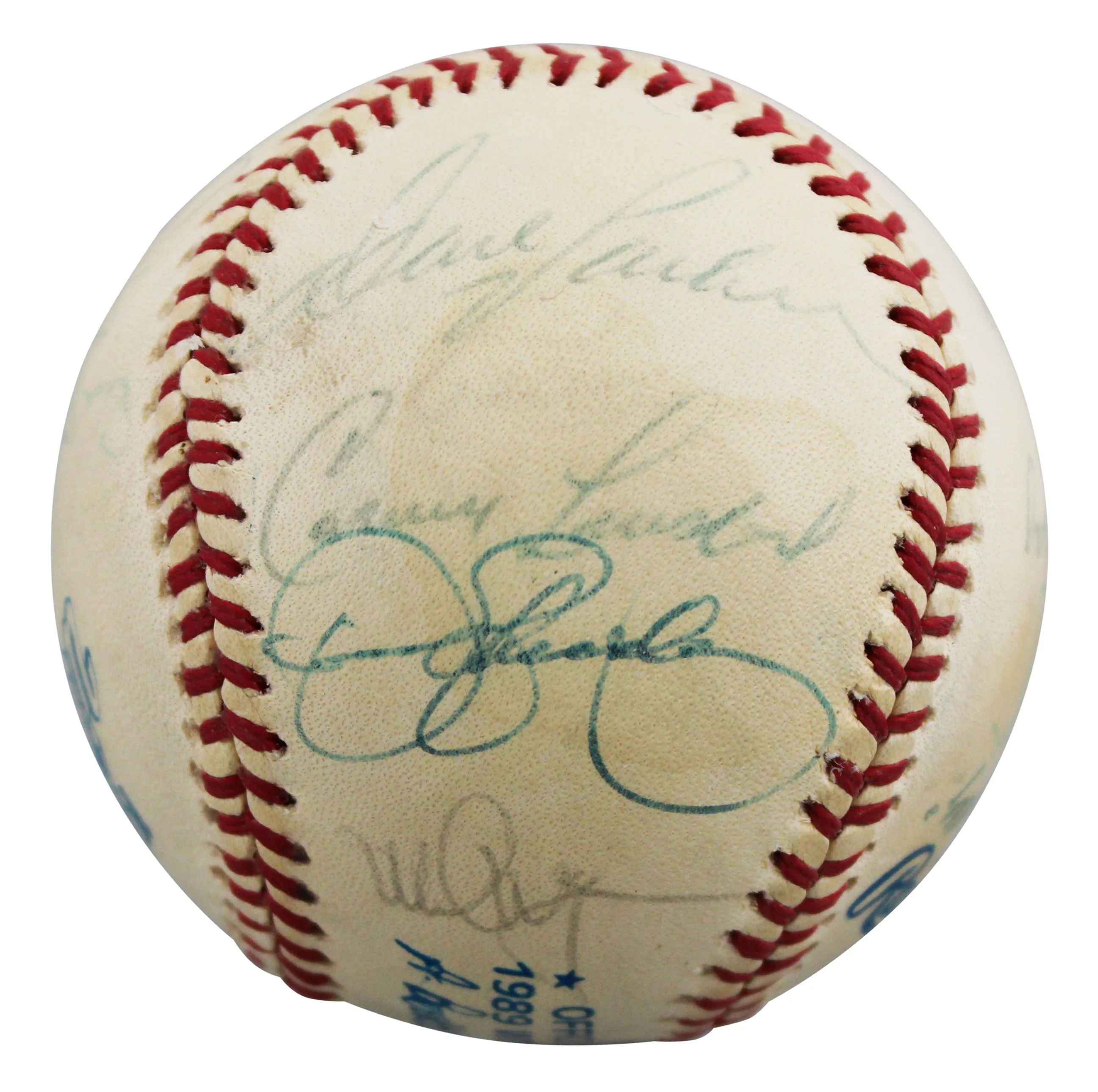 1989 Athletics (26) LaRussa, Parker, Eckersley +23 Signed Baseball BAS #AE64196 - Image 6
