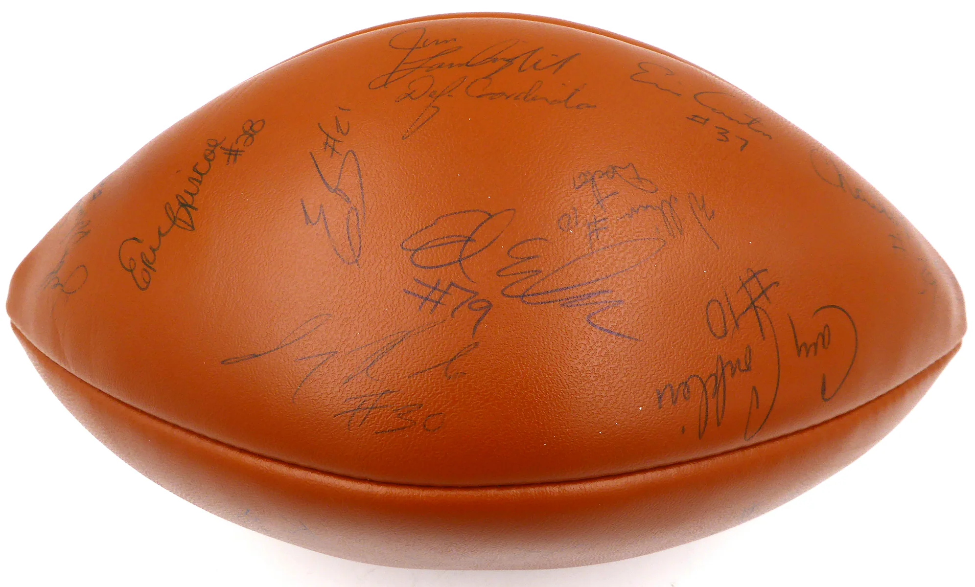 1989 Washington Huskies Autographed Football With 39 Signatures Including Don James SKU #236989 - Image 3