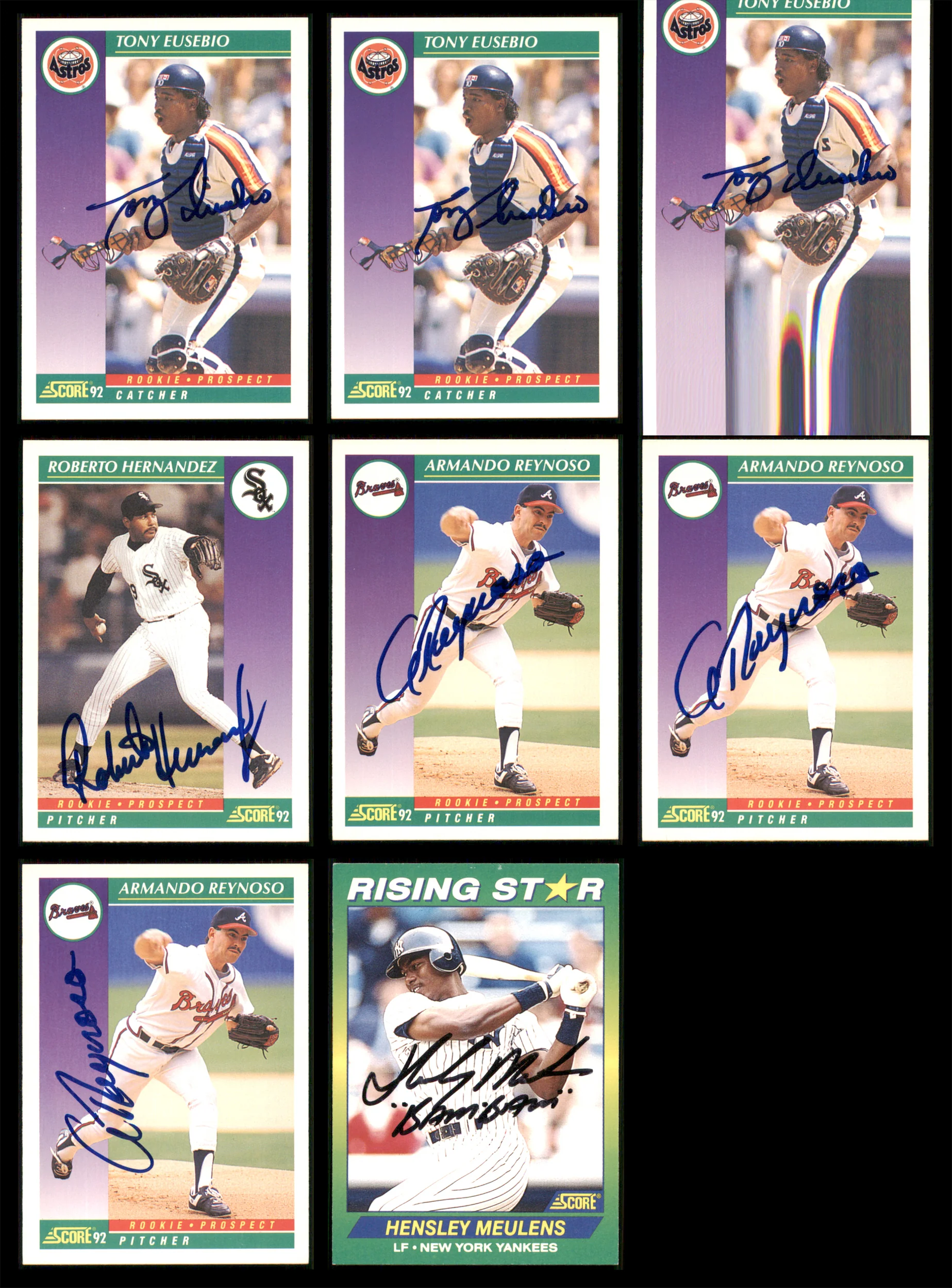 1992 Score Baseball Autographed Cards Lot Of 128 SKU #185566 - Image 5