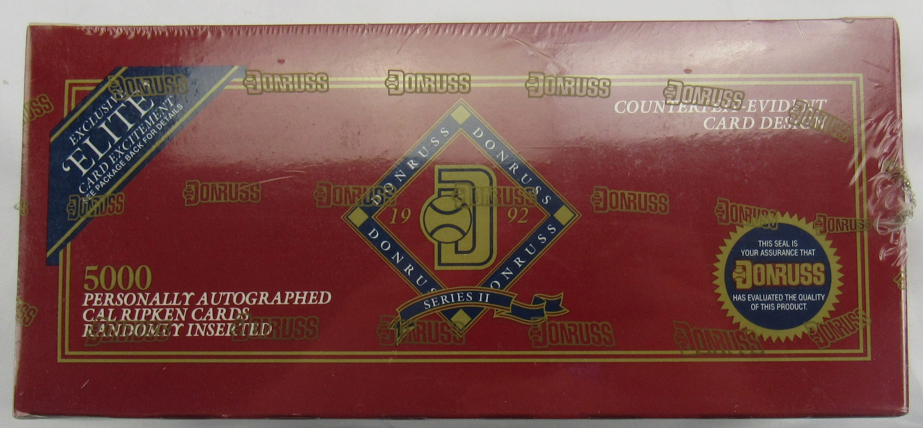 1992 Donruss Series II Baseball Wax Box - Jumbo Box / 24ct - Find Cal Ripken Auto - Image 2