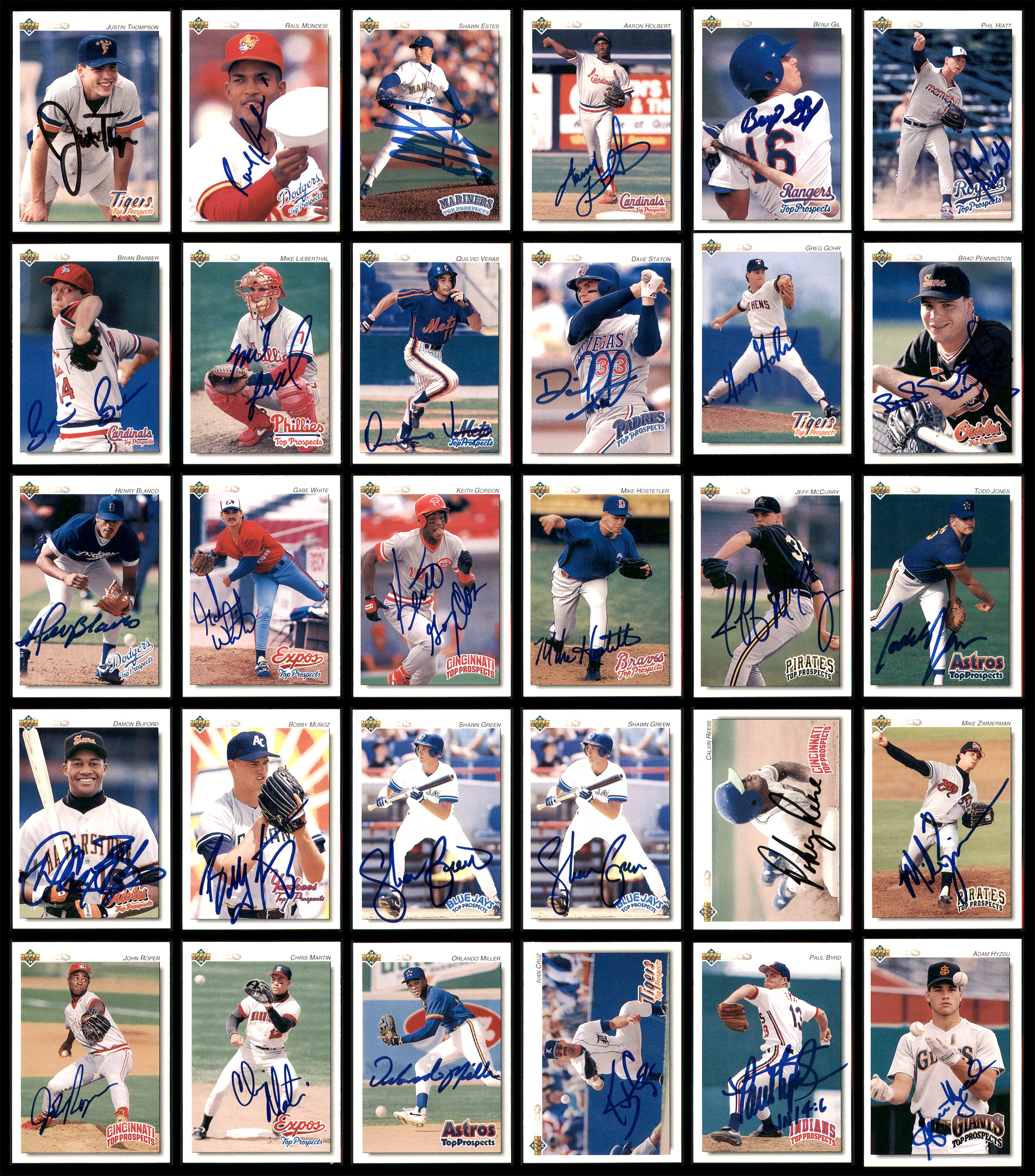 1992 Upper Deck Minor League Baseball Autographed Cards Lot Of 123 SKU #185572 - Image 3