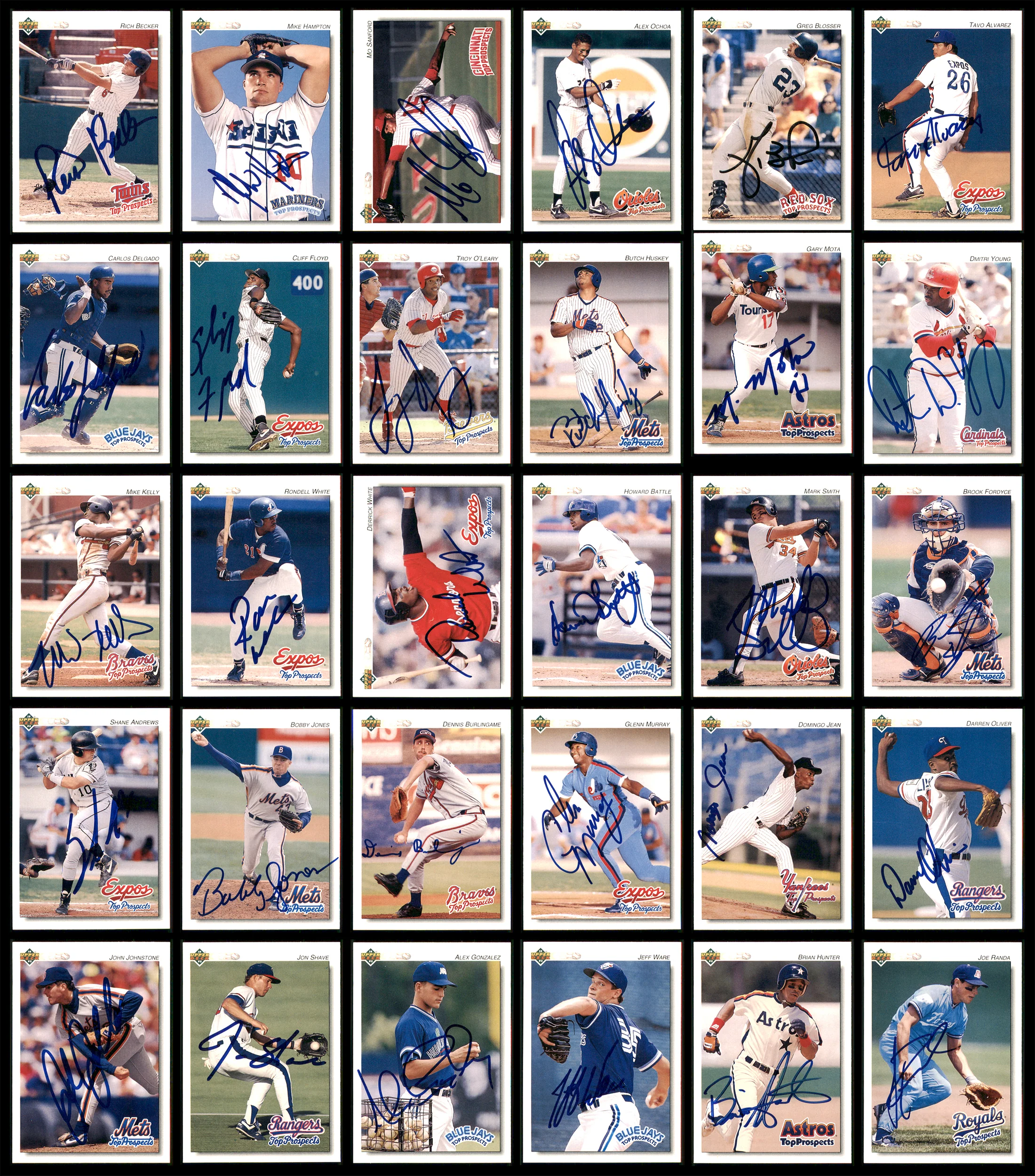1992 Upper Deck Minor League Baseball Autographed Cards Lot Of 123 SKU #185572 - Image 4