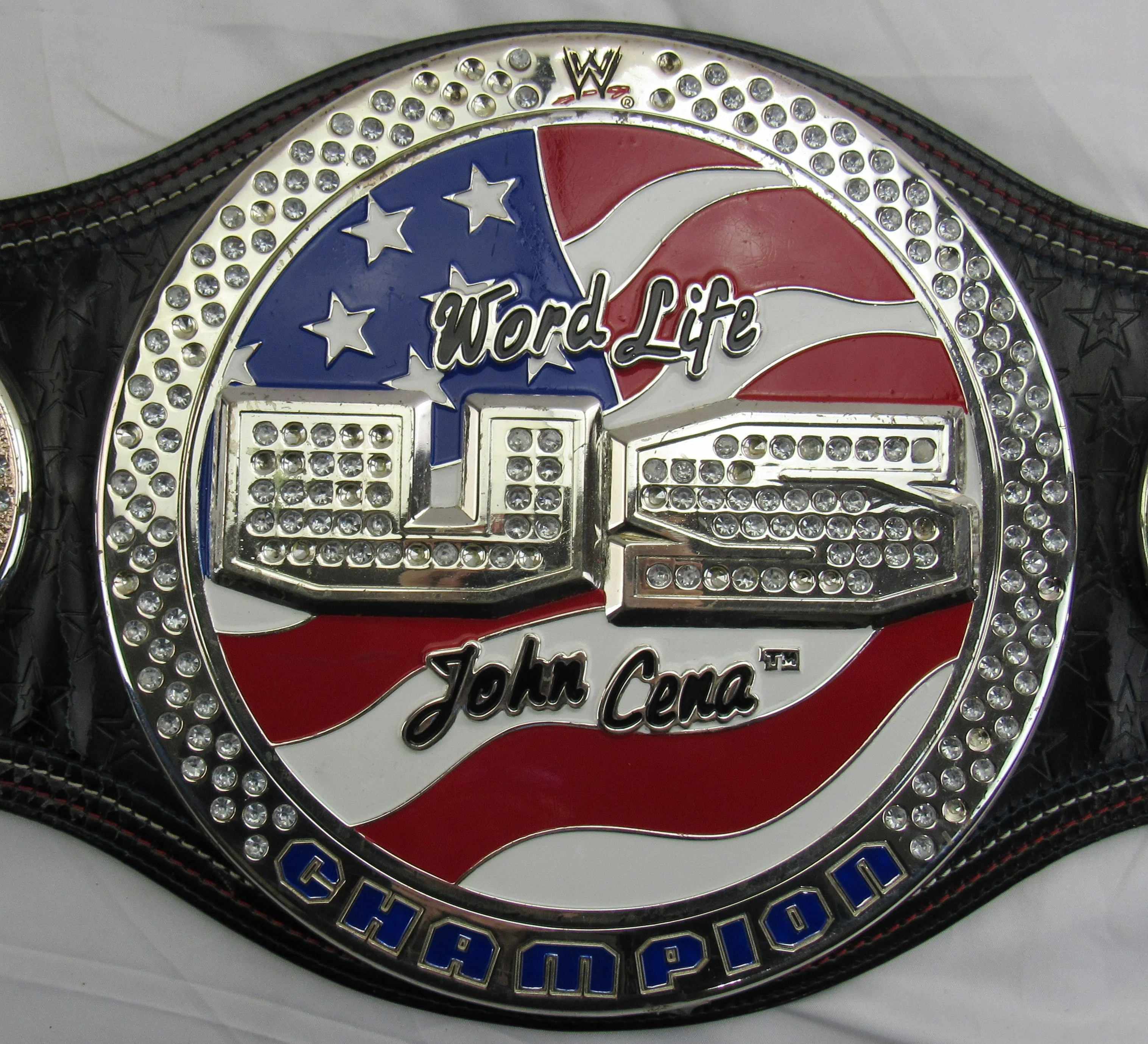 John Cena Signed WWE United States Championship Replica JSA CL29253 - Image 3